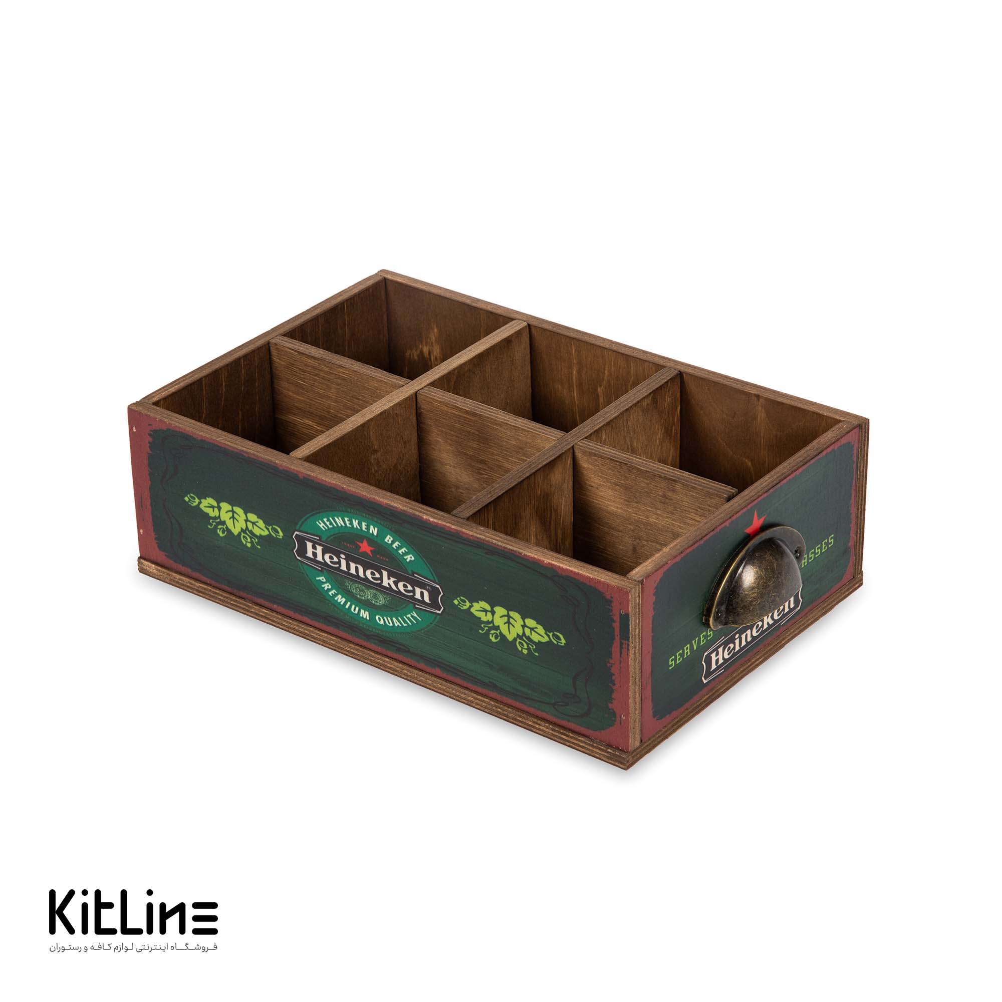 باکس چوبی ۲۰×۳۰ سانتیمتری طرح هینیکن