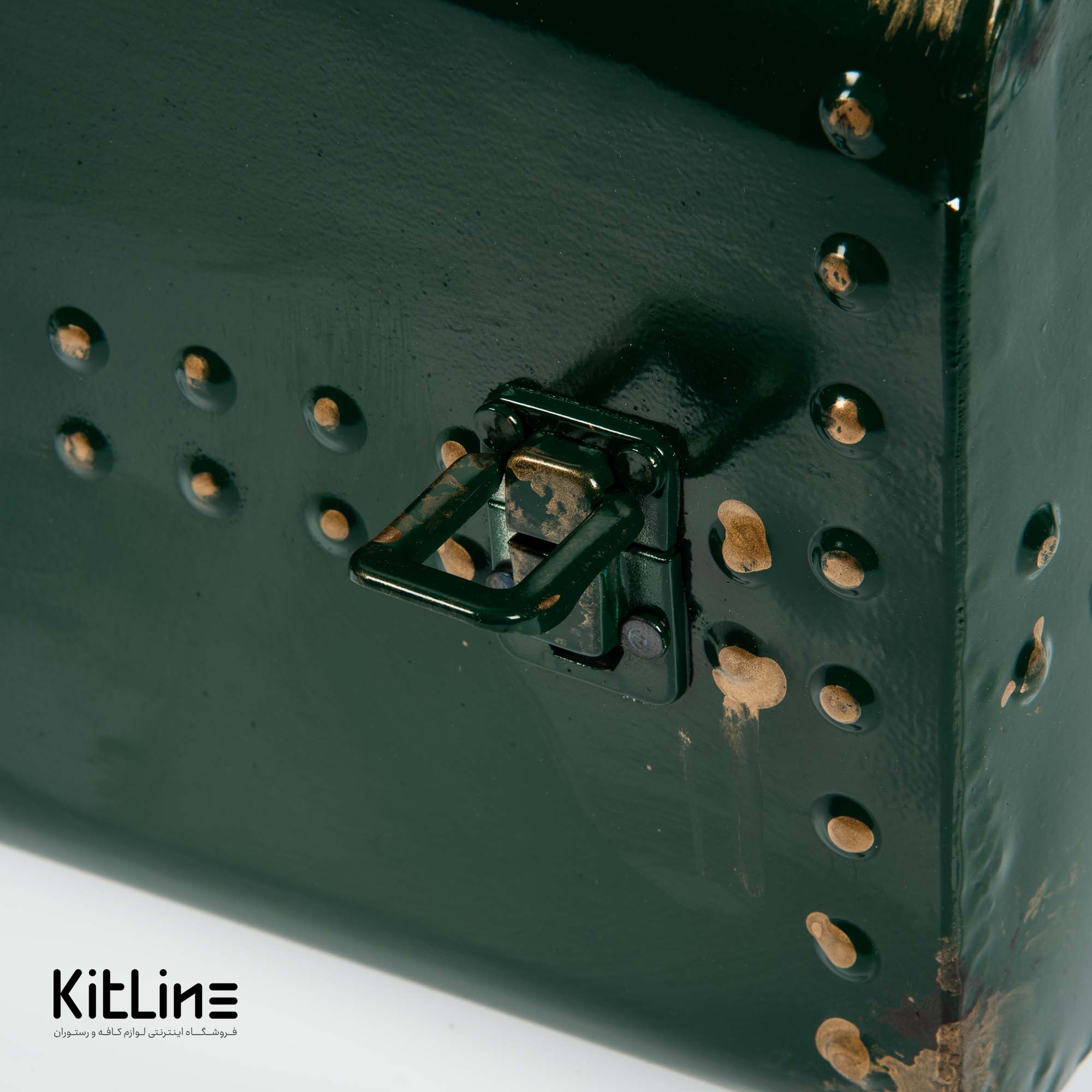 شلف دیواری ۱۹×۱۸×۴۸ سانتیمتری فلزی طرح چمدان سبز - تصویر 3