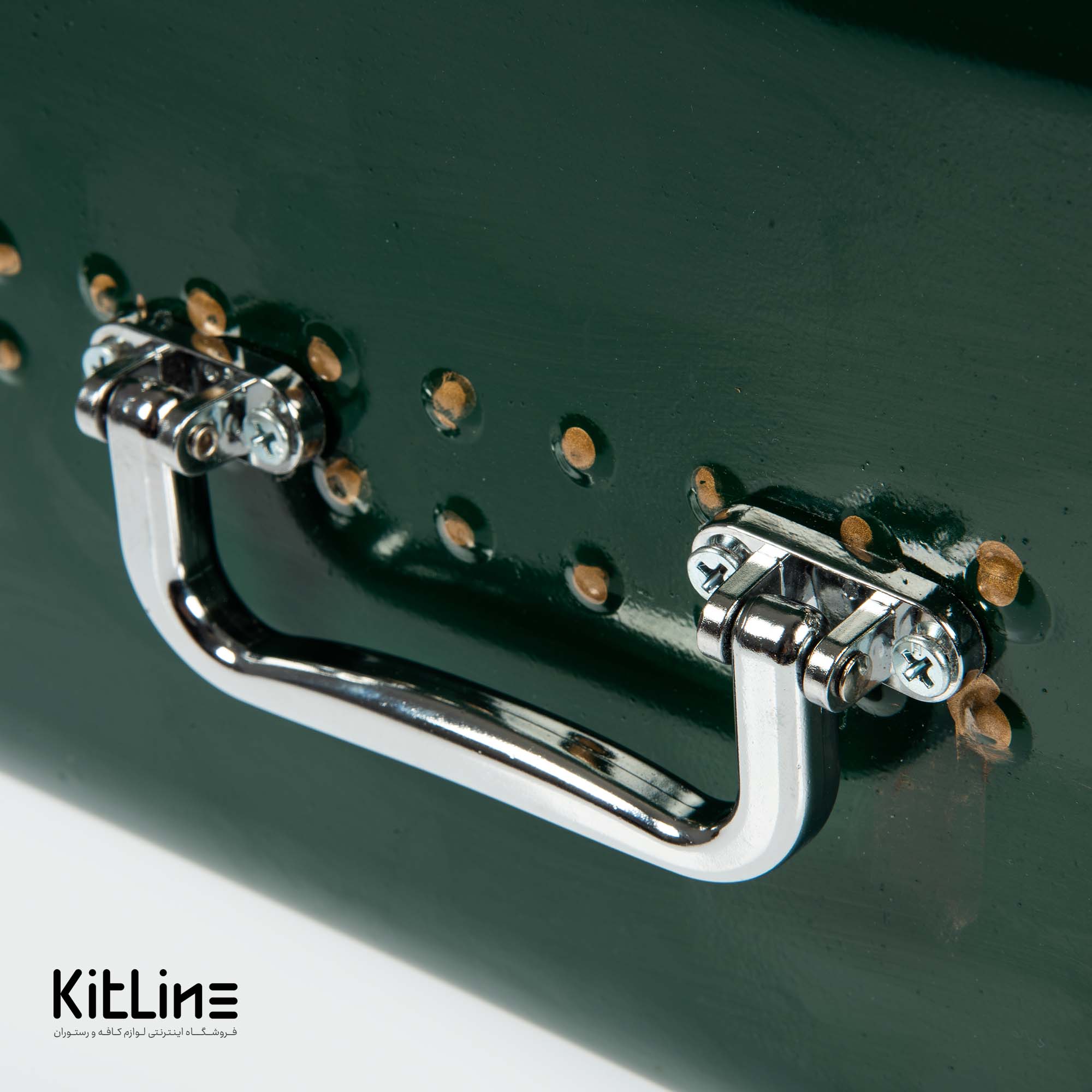 شلف دیواری ۱۹×۱۸×۴۸ سانتیمتری فلزی طرح چمدان سبز - تصویر 4