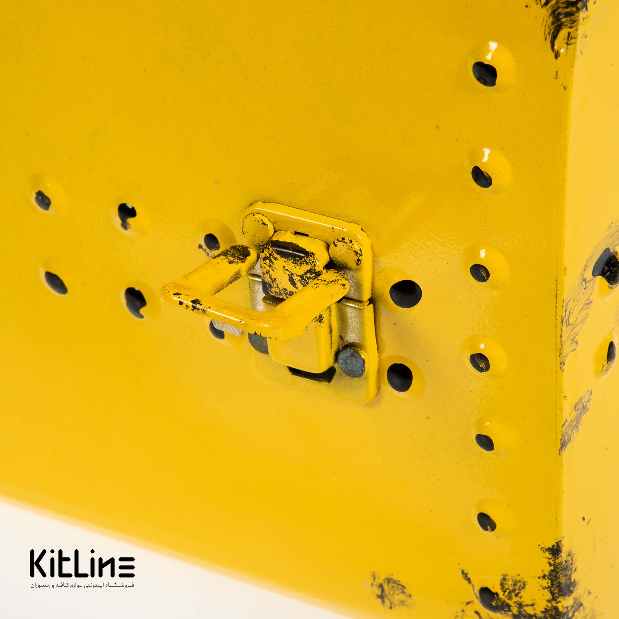 شلف دیواری ۱۹×۱۸×۴۸ سانتیمتری فلزی طرح چمدان زرد - تصویر 4