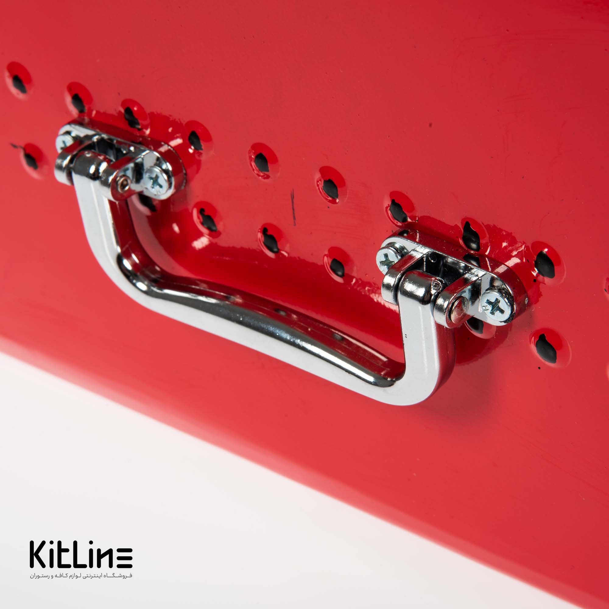 شلف دیواری ۱۹×۱۸×۴۸ سانتیمتری فلزی طرح چمدان قرمز - تصویر 4