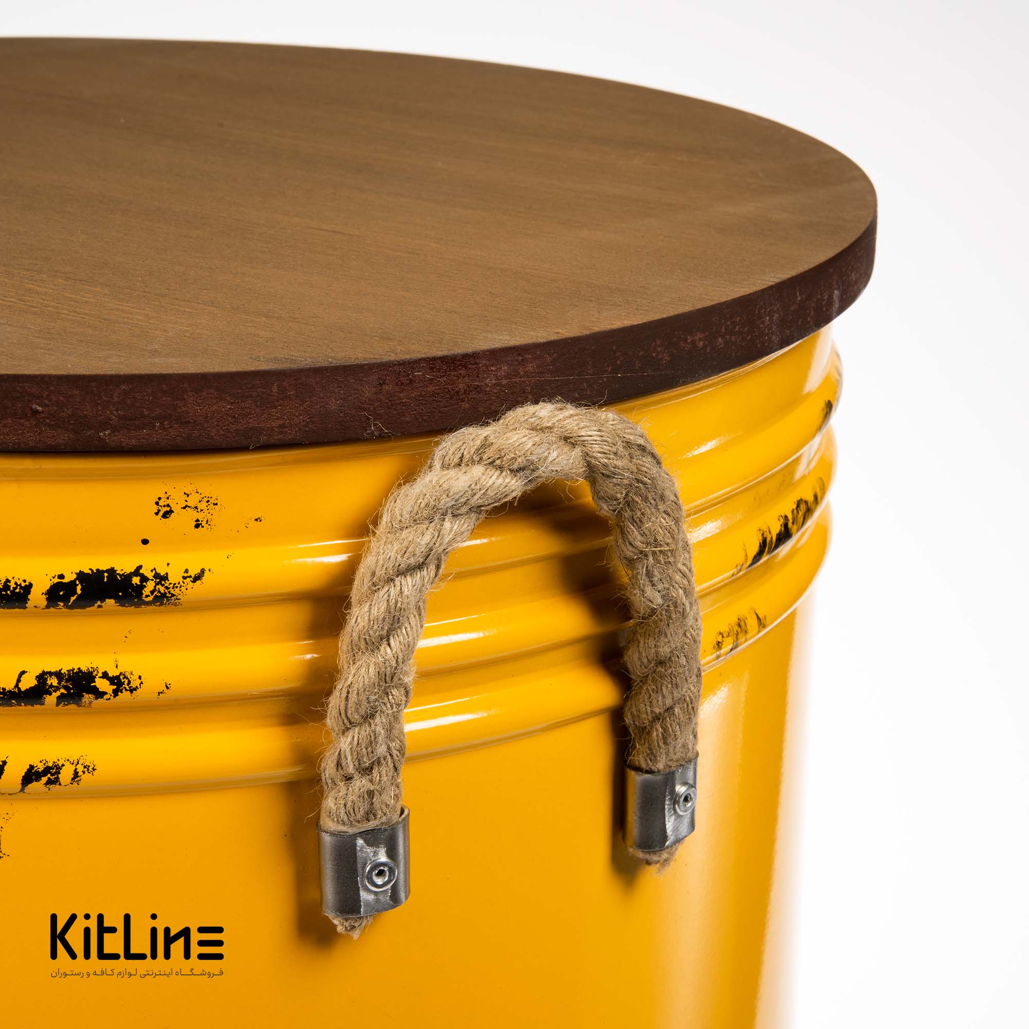 پاف ۴۰×۵۰ سانتیمتری فلزی زرد مدل لامبورگینی - تصویر 3