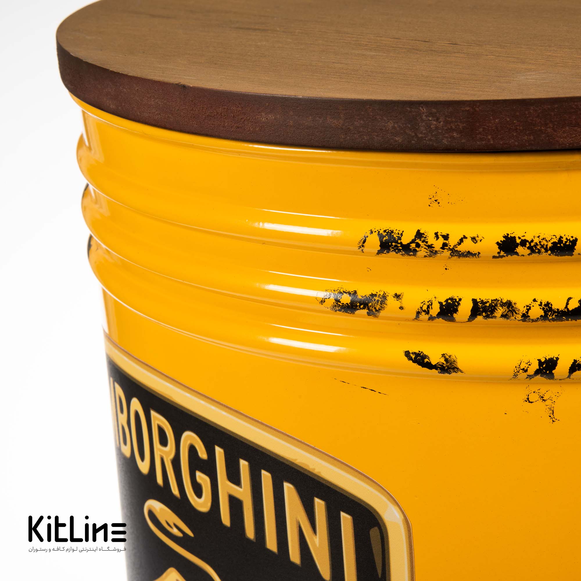 پاف ۳۷×۴۵ سانتیمتری فلزی زرد مدل لامبورگینی - تصویر 4