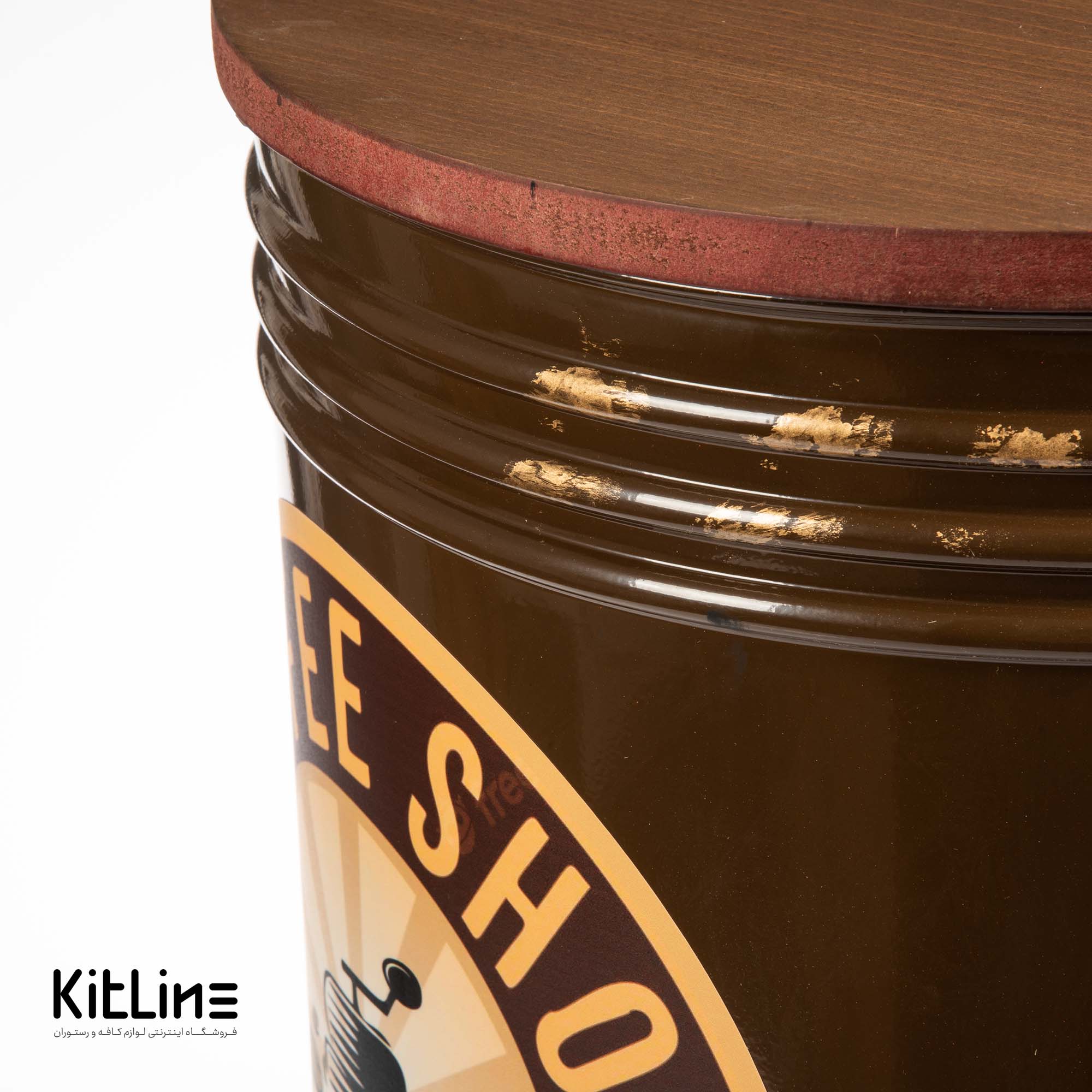 پاف ۴۰×۵۰ سانتیمتری فلزی مدل کافی شاپ - تصویر 4