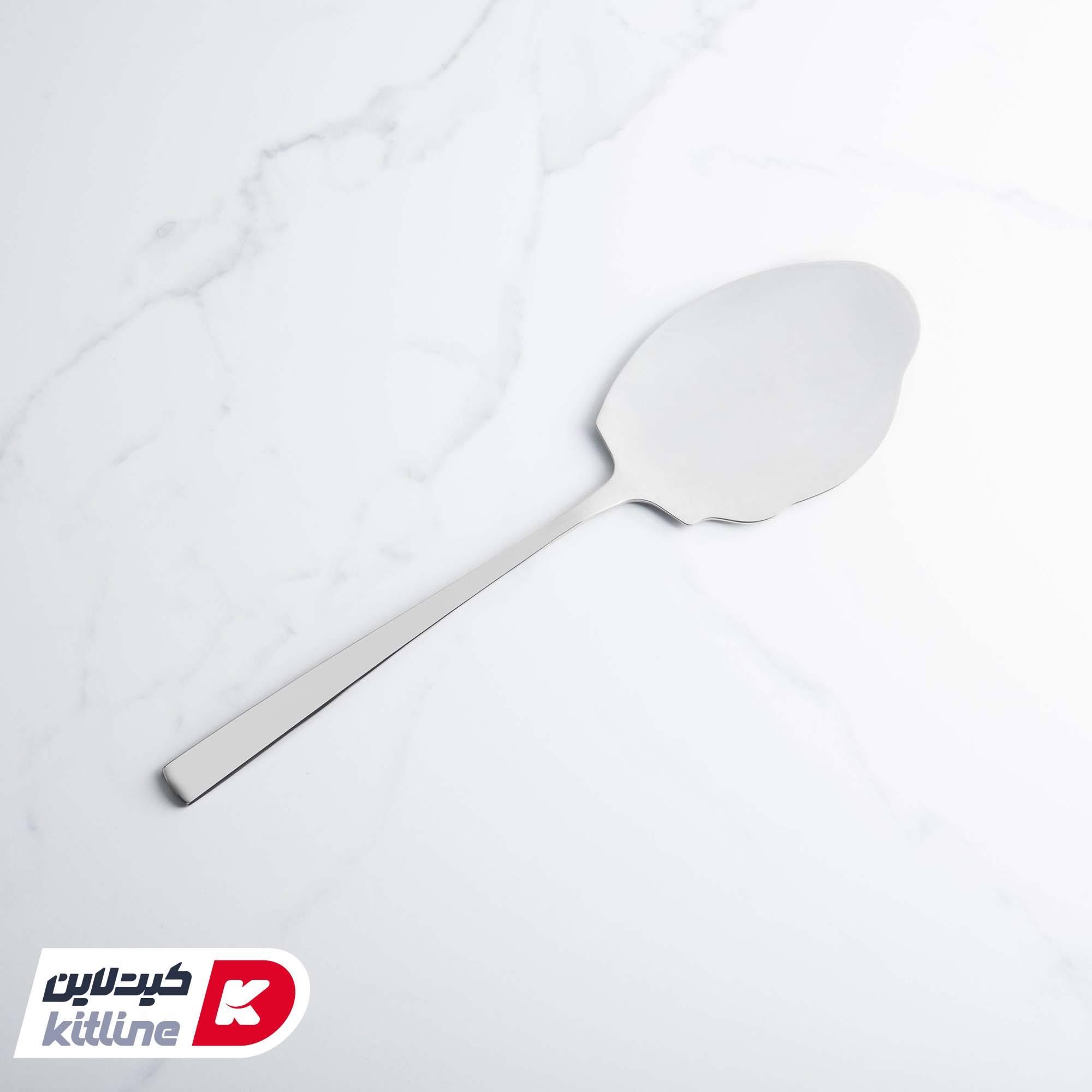 کفگیر بزرگ سرو غذا ناب استیل مدل فلورانس