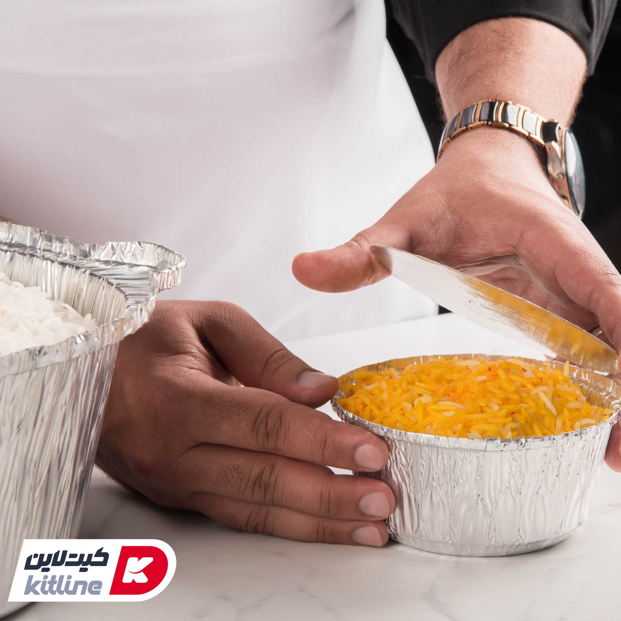 کاسه آلومینیومی یکبار مصرف ۵۰۰ میلی لیتری با درب (کارتن ۱۵۰۰ عددی) - تصویر 4