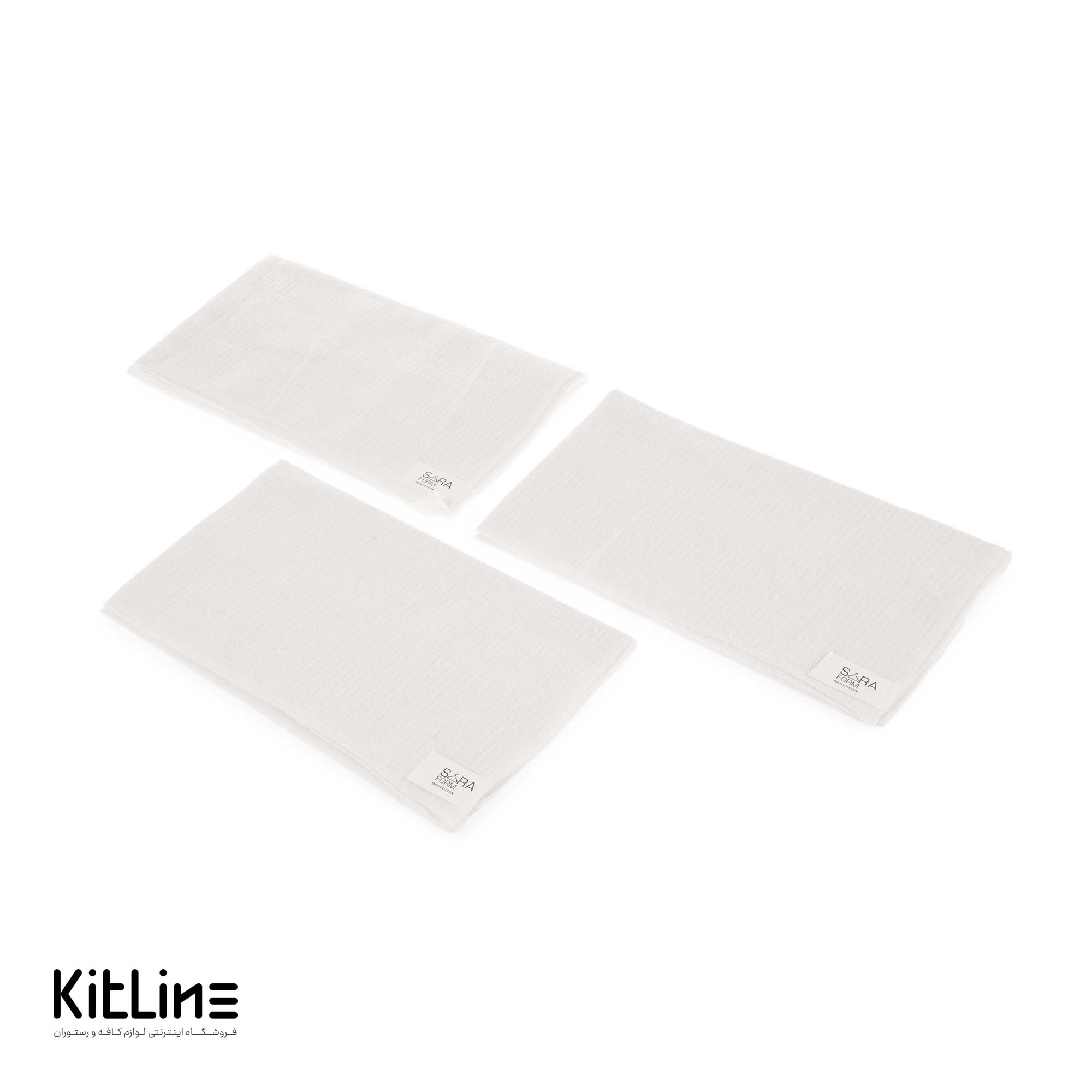 دستمال آبگیری سفید لونه زنبوری ۳ عددی - تصویر 4