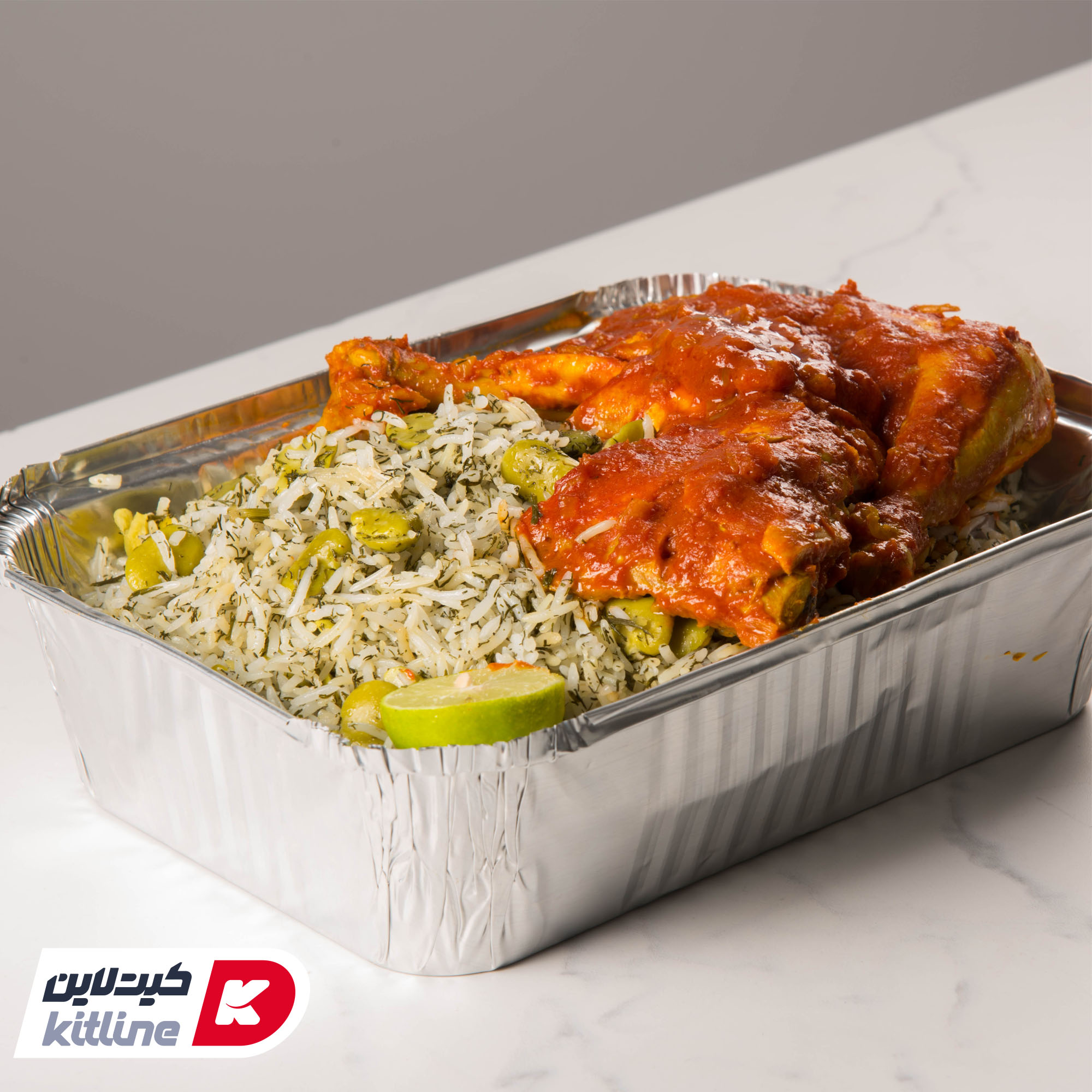 ظرف آلومینیومی یکبار مصرف ۱۹.۳×۲۵ سانتیمتری با در (کارتن ۴۰۰ عددی) - تصویر 7