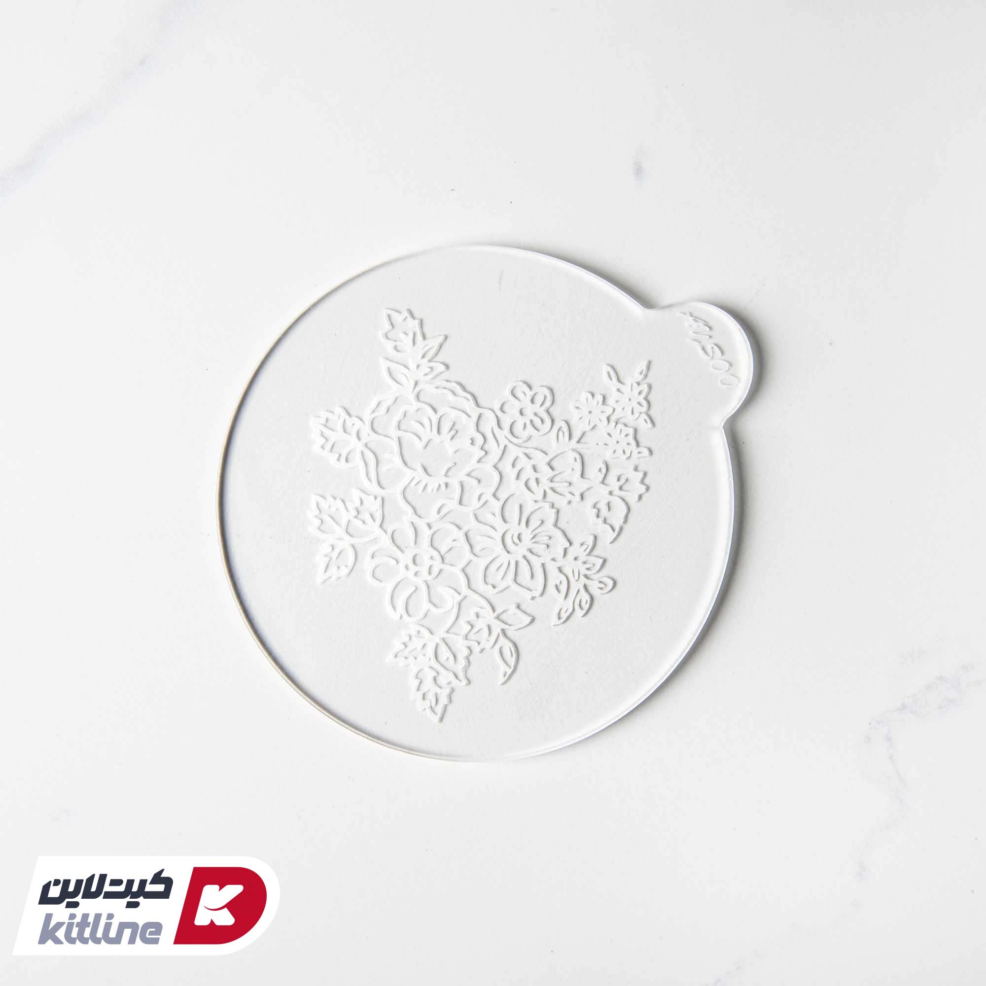 استامپ برجسته تزیین فوندانت طرح گل و برگ