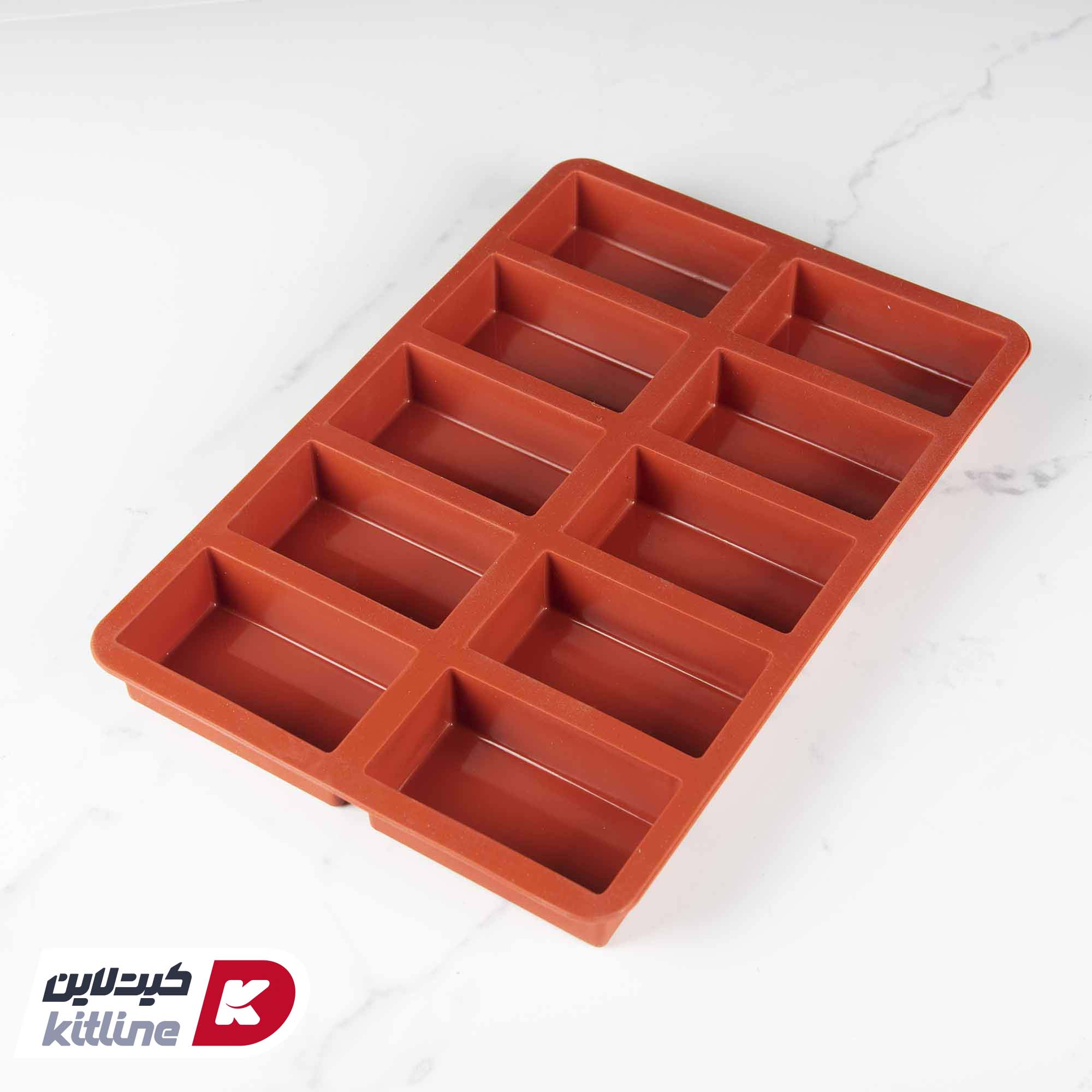 قالب کیک مکعب مستطیلی ۱۰ خانه سیلیکونی