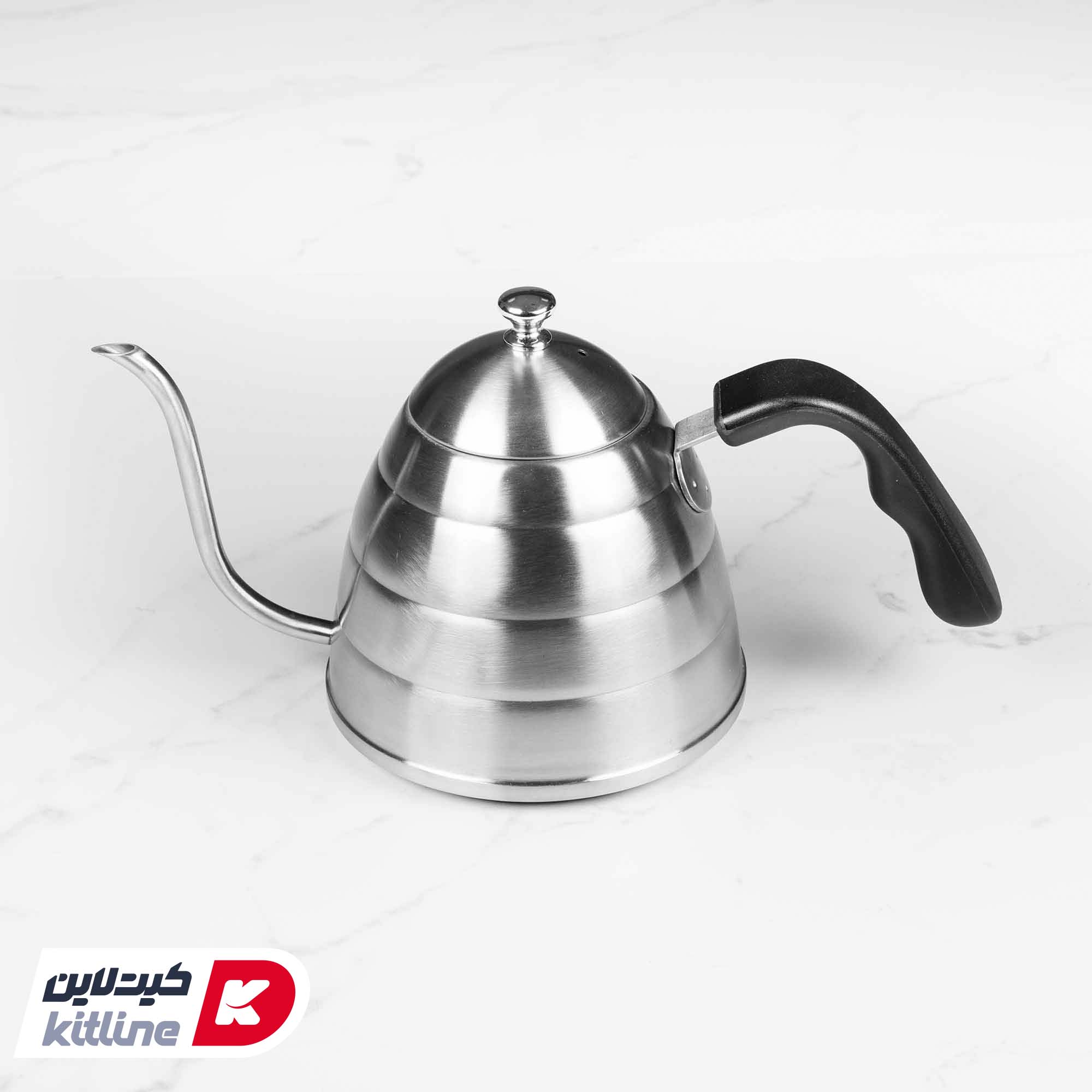 کتل استیل ۹۰۰ میلی‌لیتری دسته مشکی