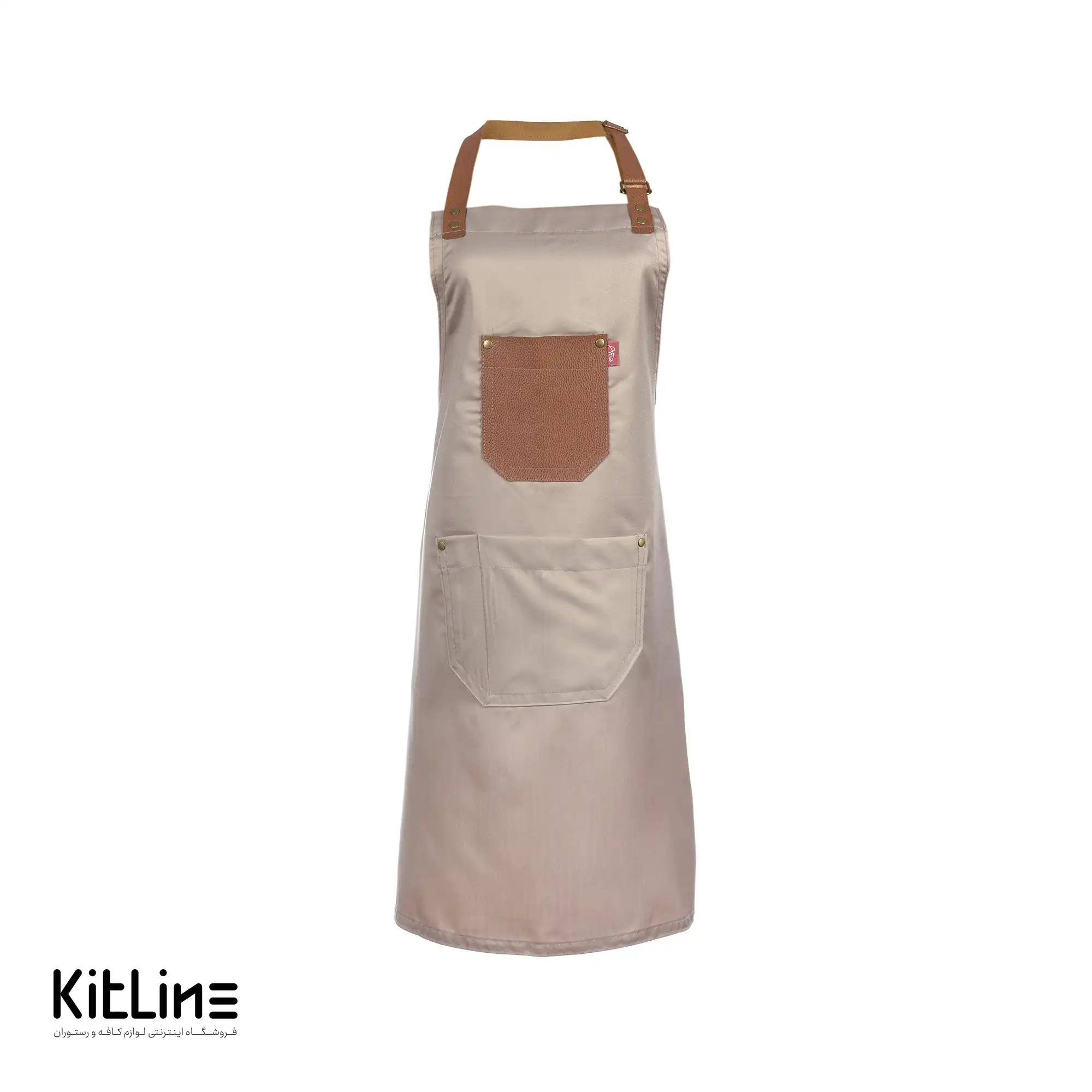 پیشبند بلند جیب چرمی - تصویر 2