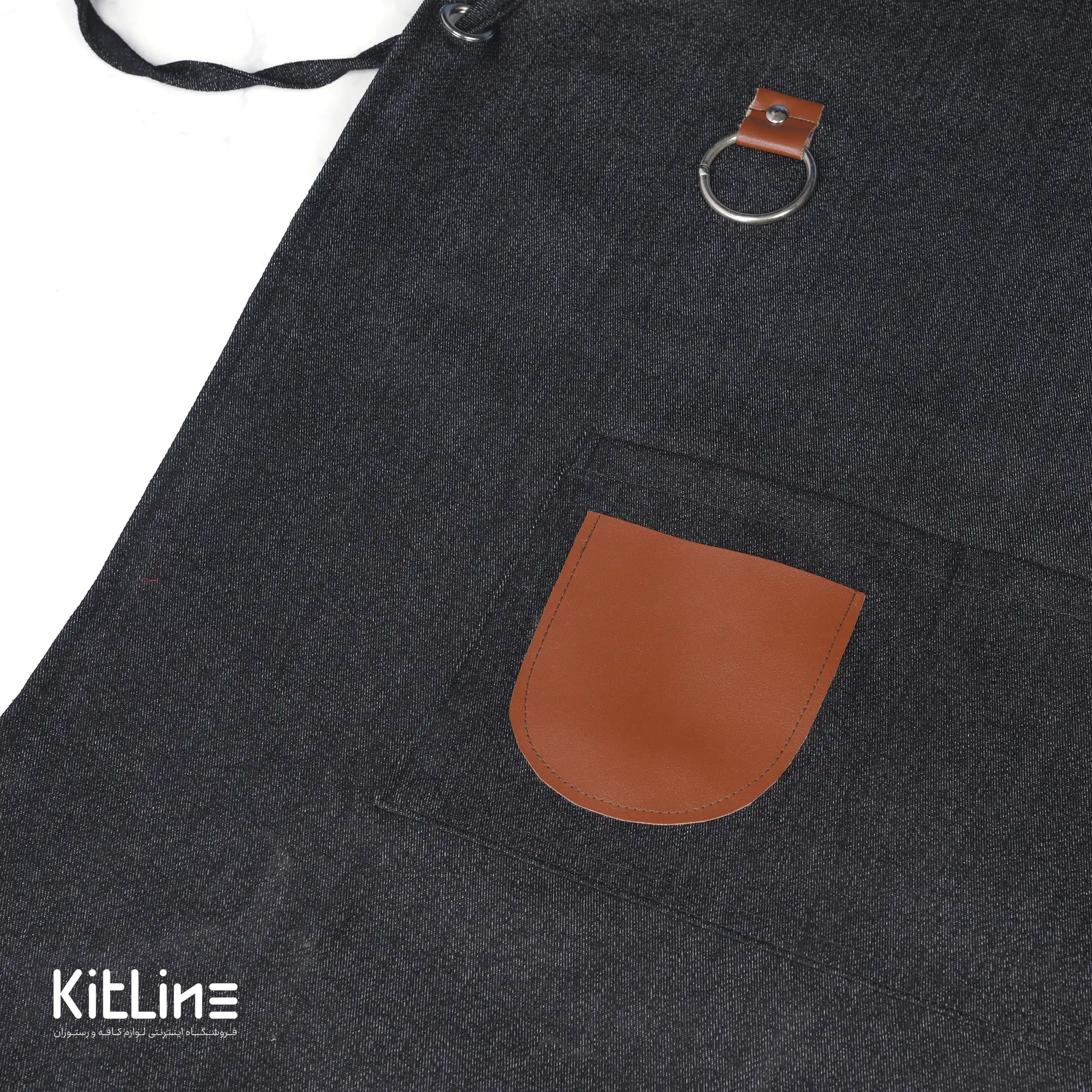 پیشبند جین مشکی - تصویر 4
