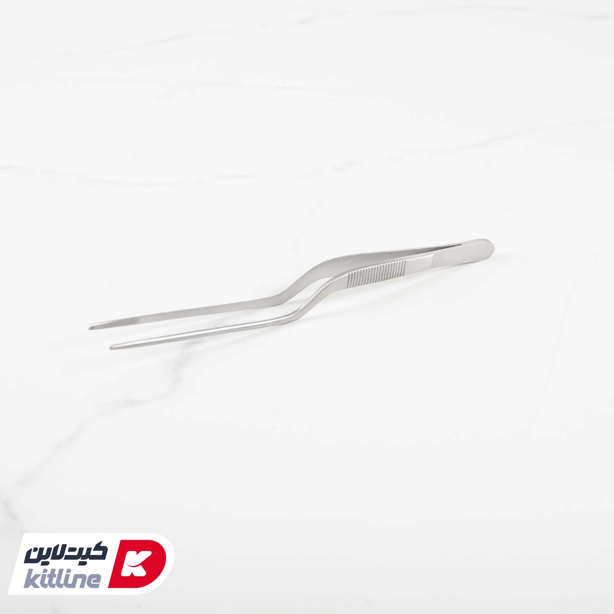 انبر تزئین غذا انحنا دار استیل۲±۱۶ سانتیمتری