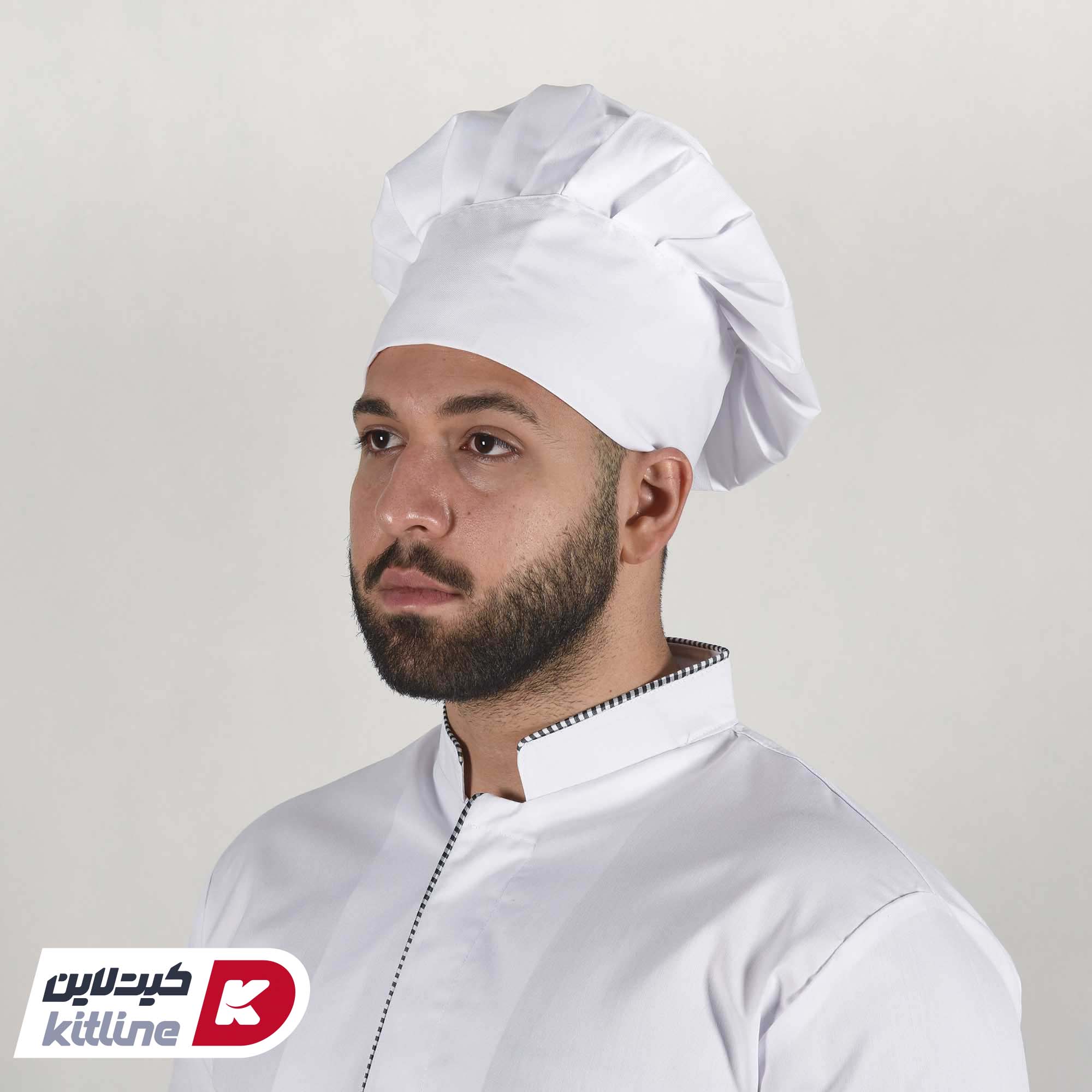 کلاه سر آشپز سفید - تصویر 4