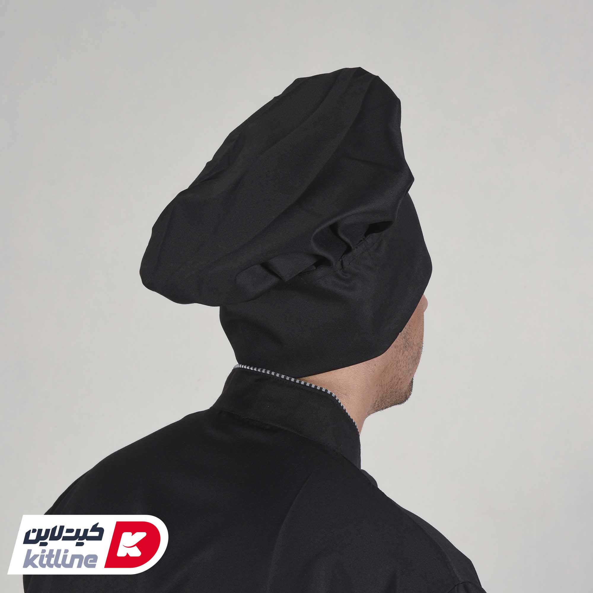 کلاه سر آشپز مشکی - تصویر 5