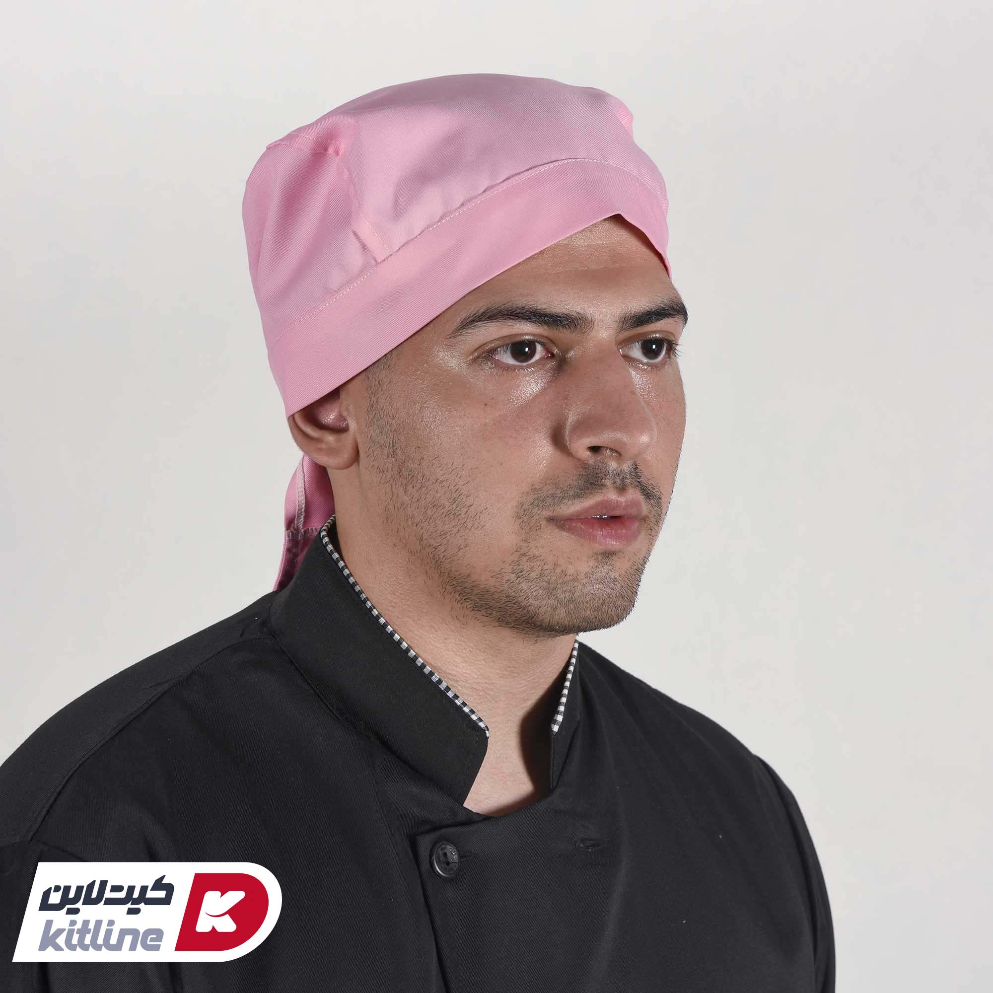 کلاه پشت گردنی صورتی - تصویر 3