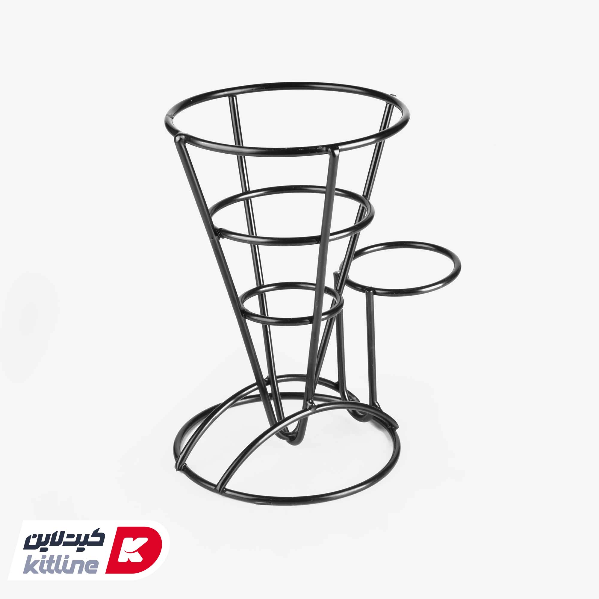 ظرف سرو قیفی ۱۳×۱۸ سانتیمتری فلزی