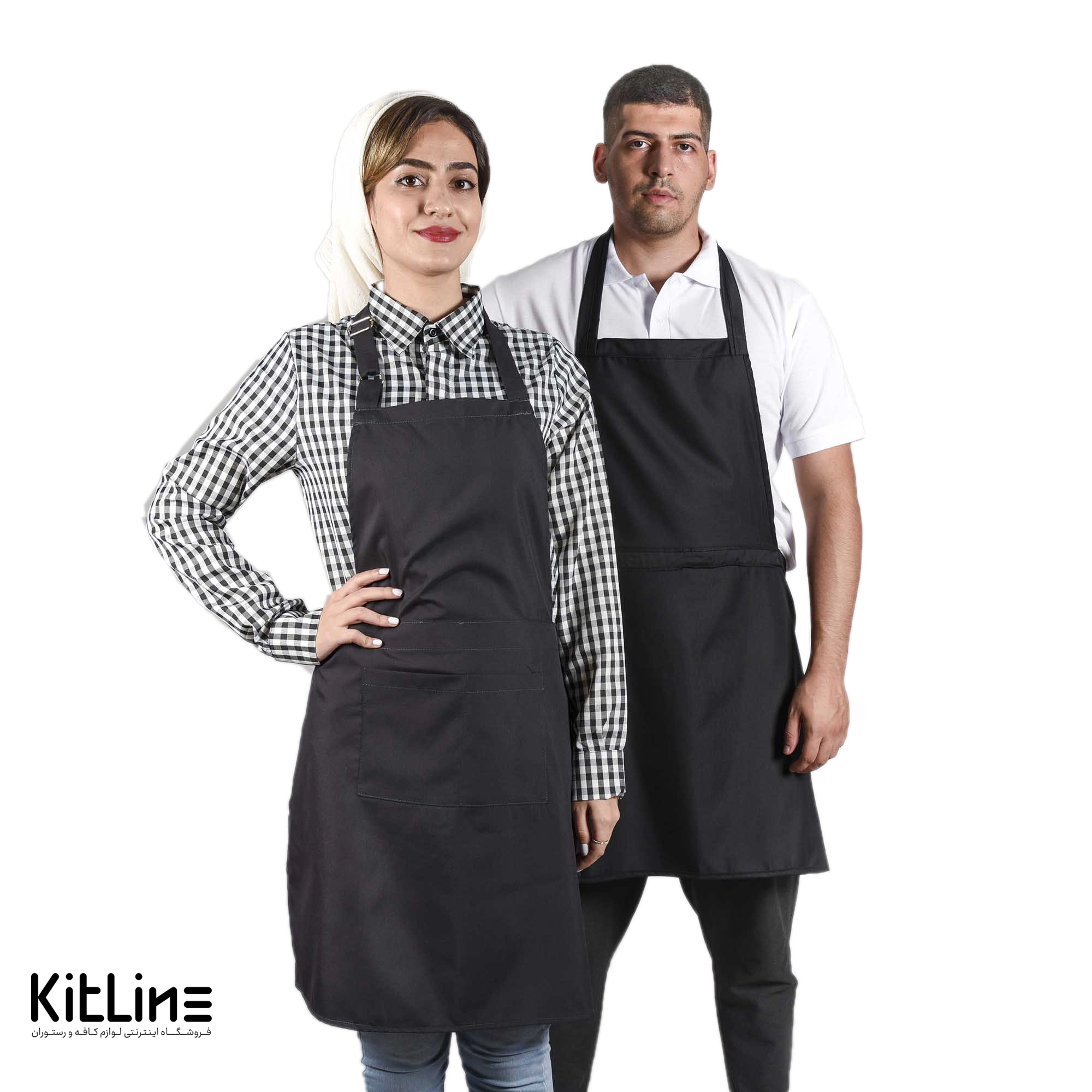 پیشبند ساده مشکی پوشاکو - تصویر 5