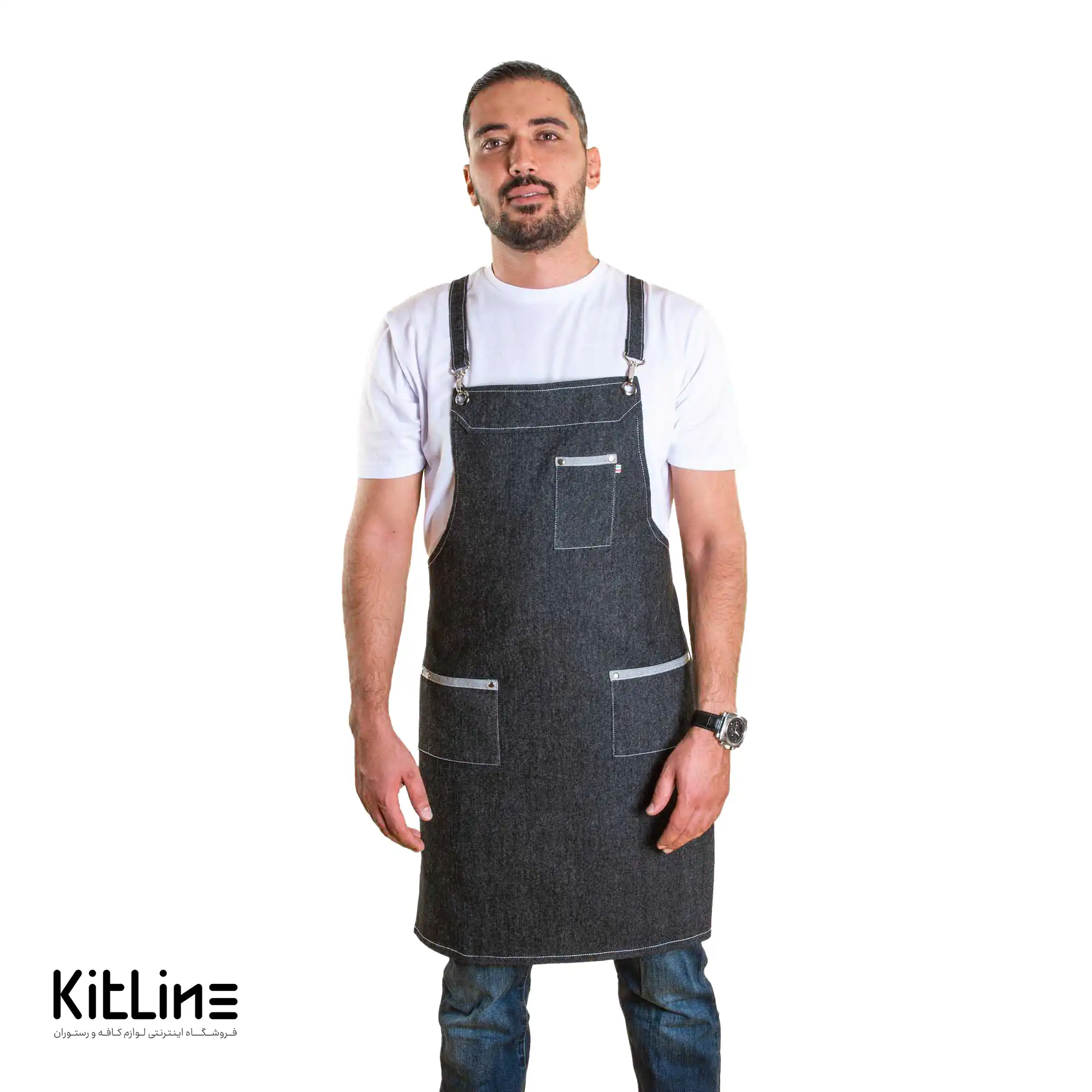 پیشبند جین ۳ جیب کیوان