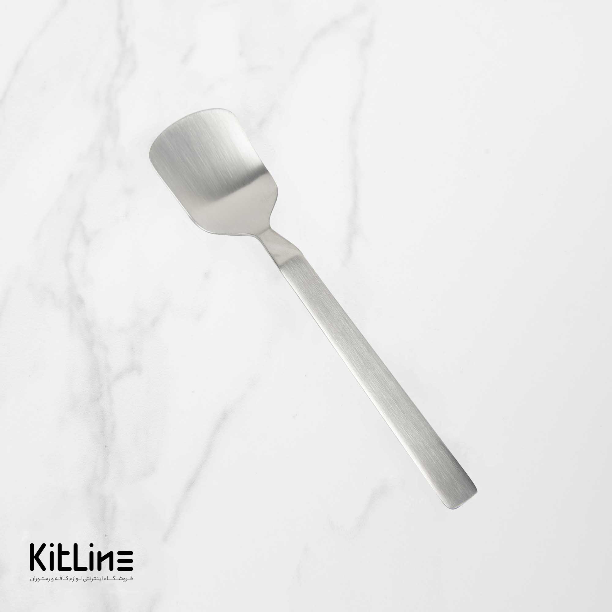 قاشق بستنی خوری صنایع استیل مدل میلان تمام مات