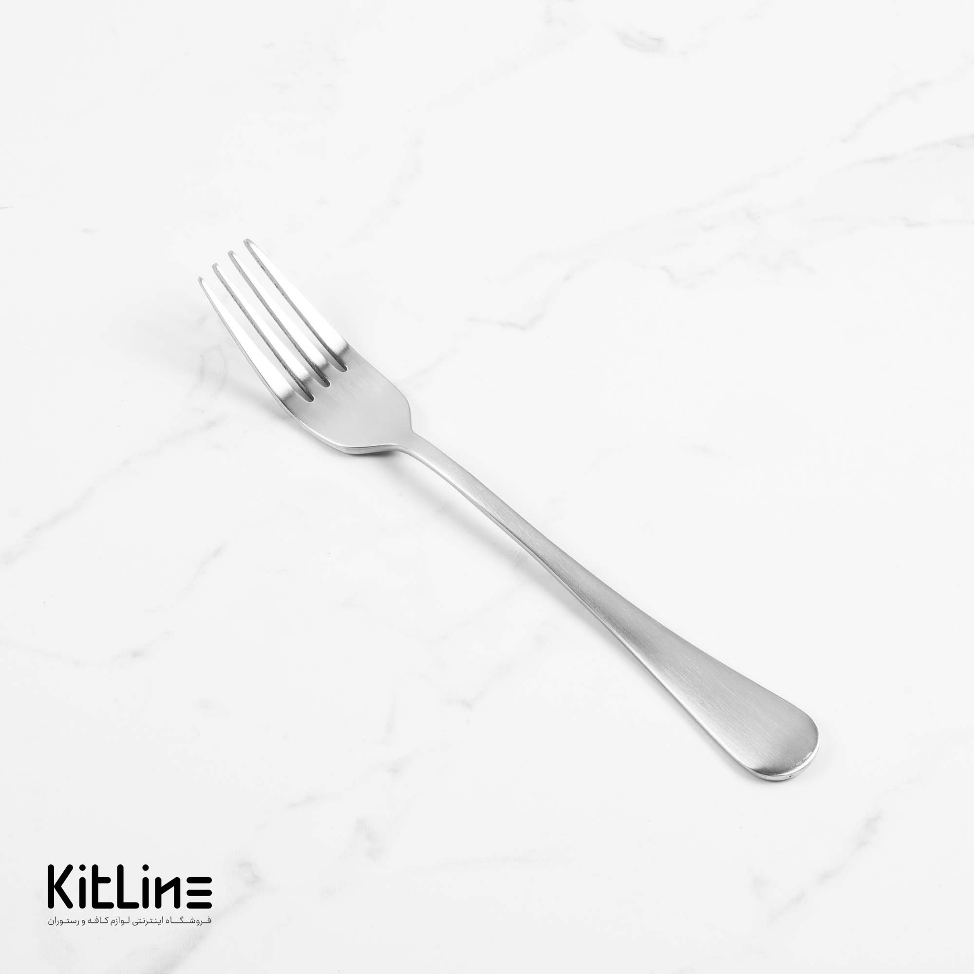 چنگال غذا خوری صنایع استیل مدل پارما تمام مات