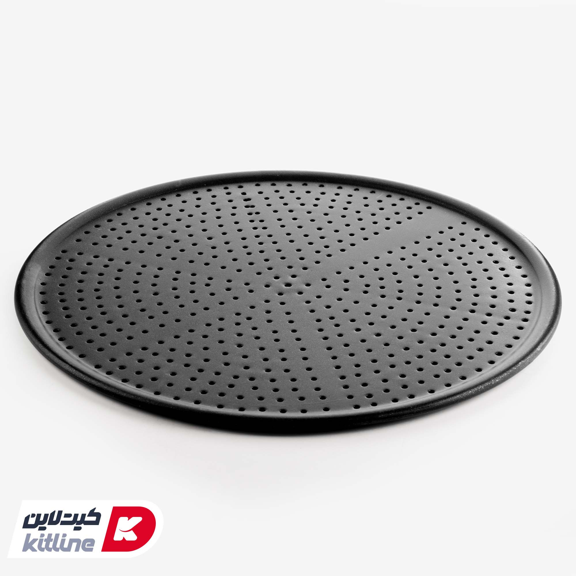 قالب پیتزا ایتالیایی آلومینیومی گرد ۳۳ سانتیمتری بدون درب کیچن تک