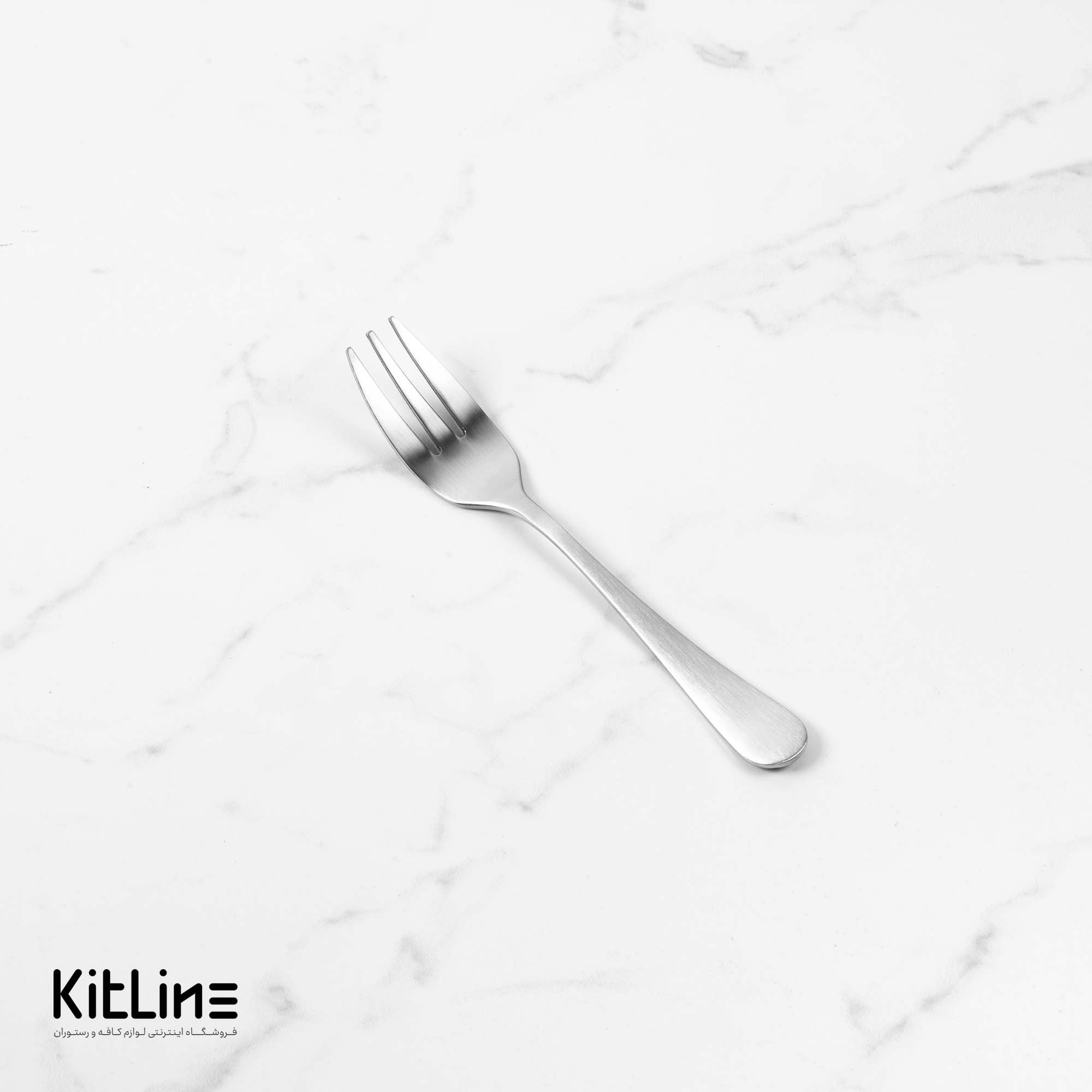 چنگال دسر خوری صنایع استیل مدل پارما تمام مات