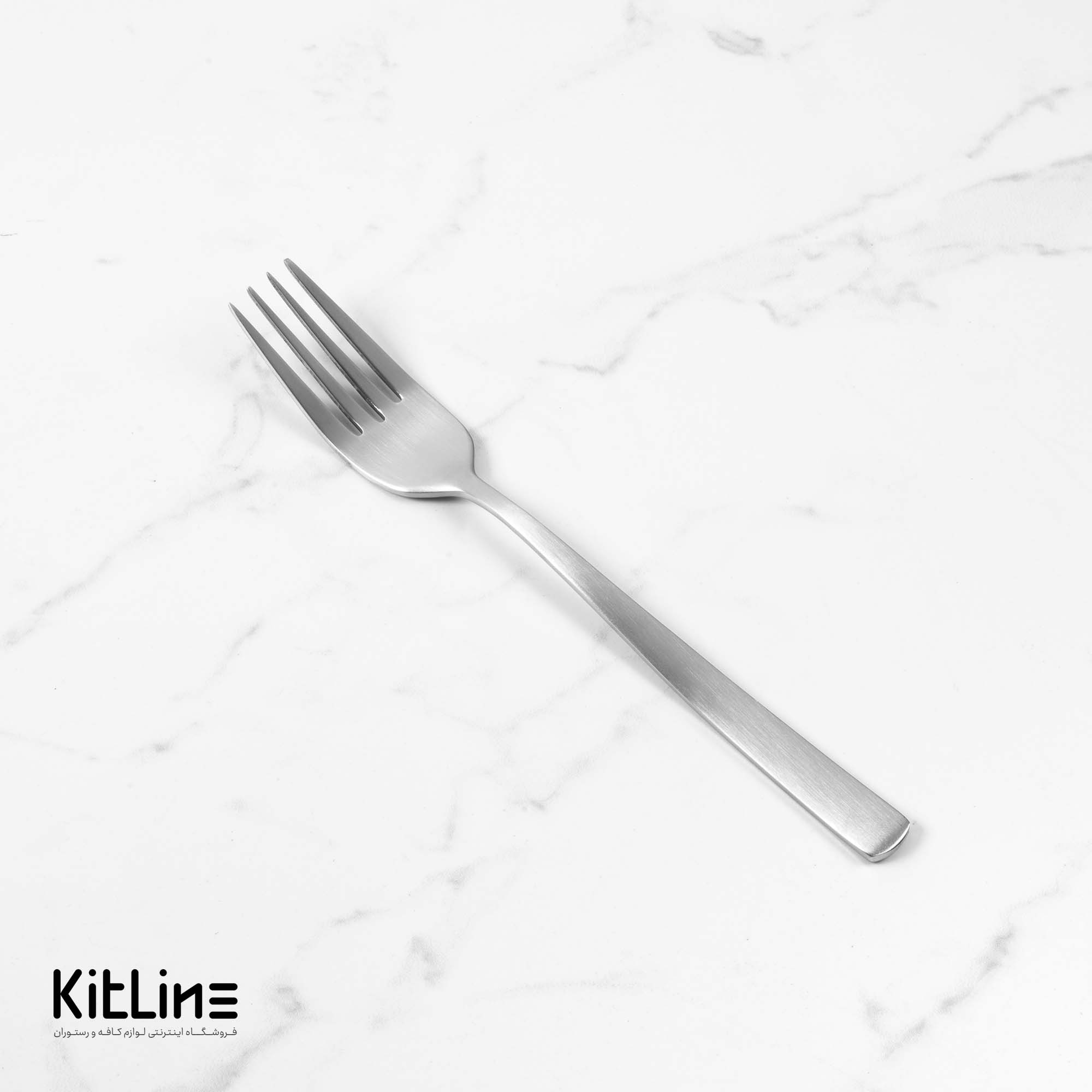 چنگال غذا خوری صنایع استیل مدل روما تمام مات