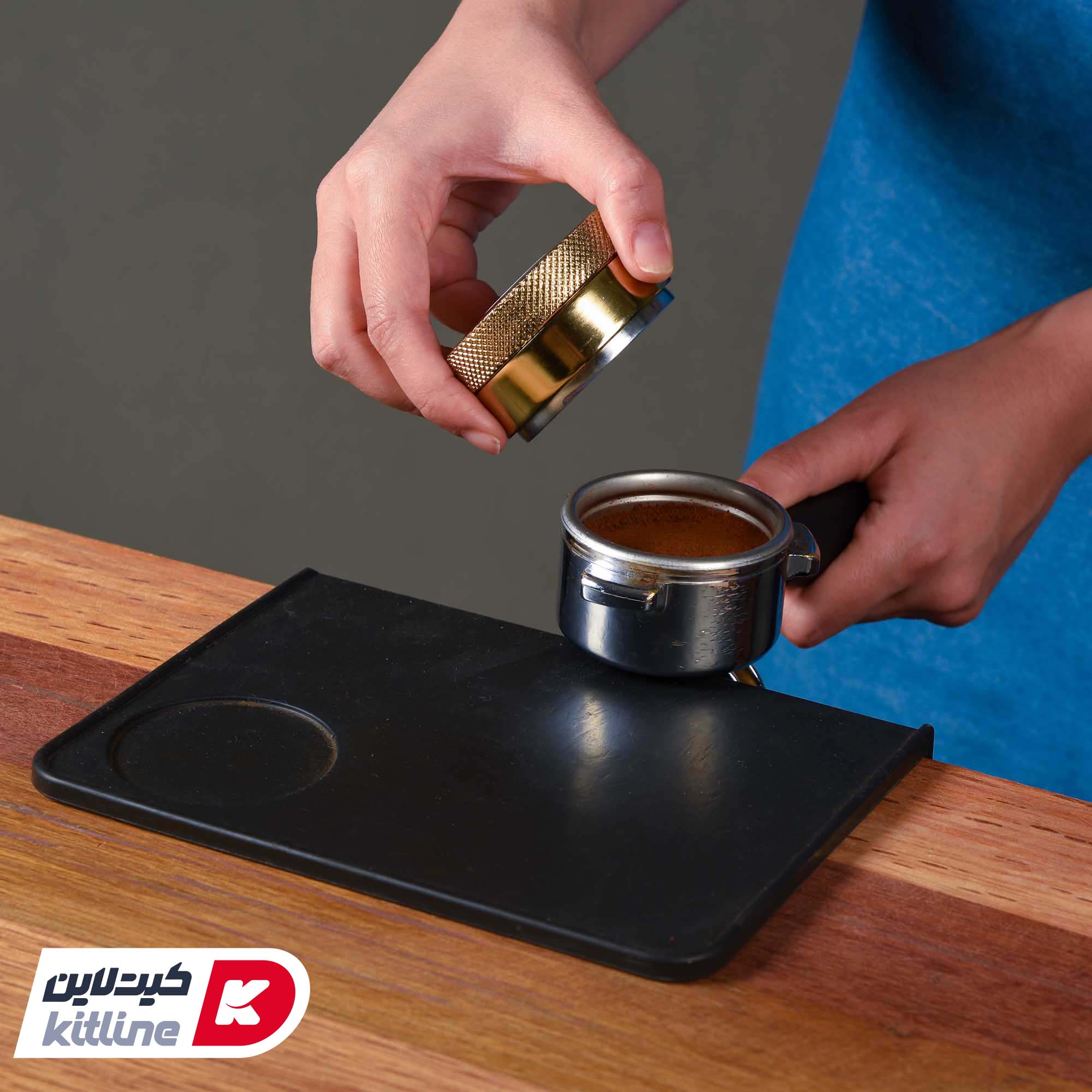 لولر قهوه ۵۸ میلیمتری طلایی گتر - تصویر 4