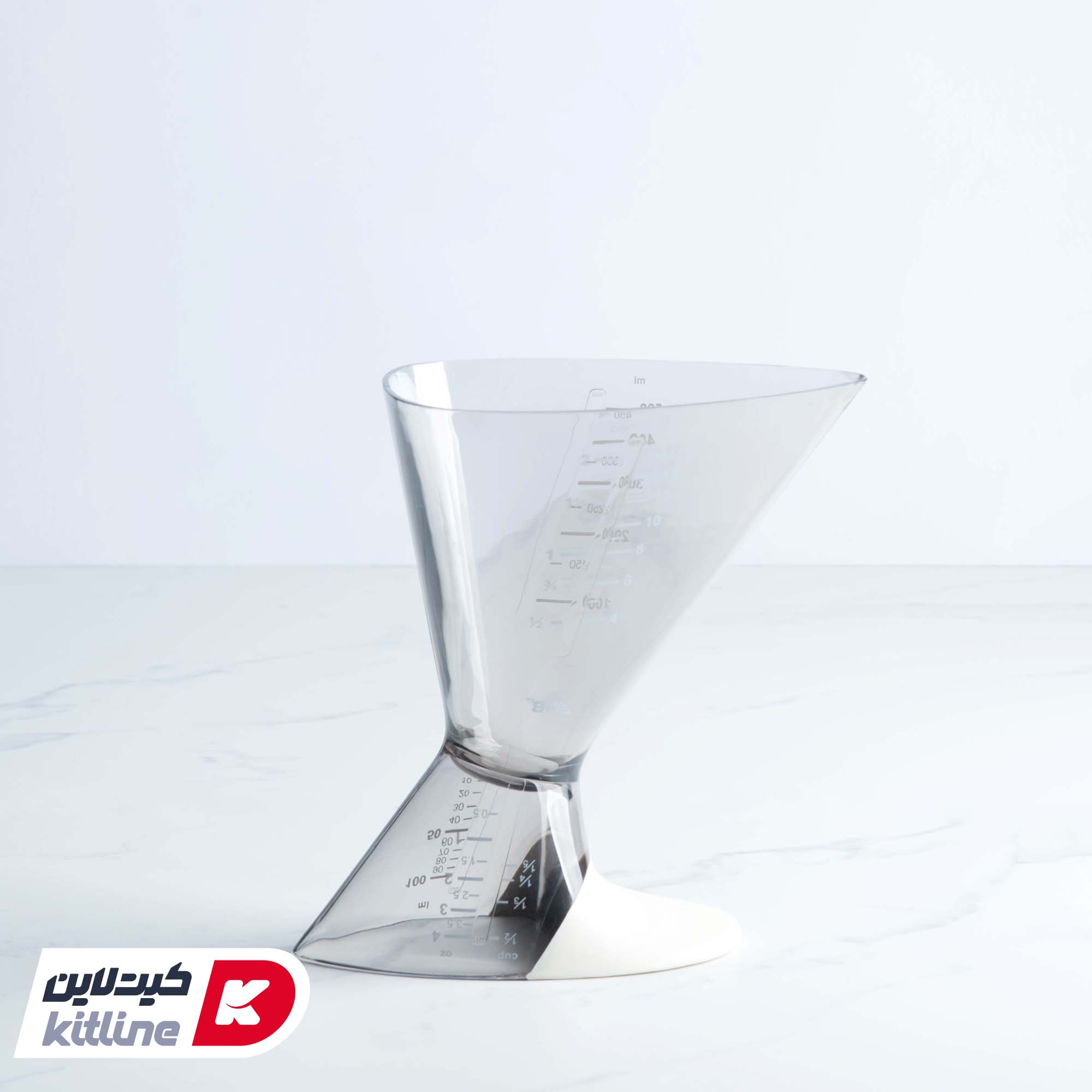 پیمانه مدرج ۲ طرفه پلی کربنات ام بی