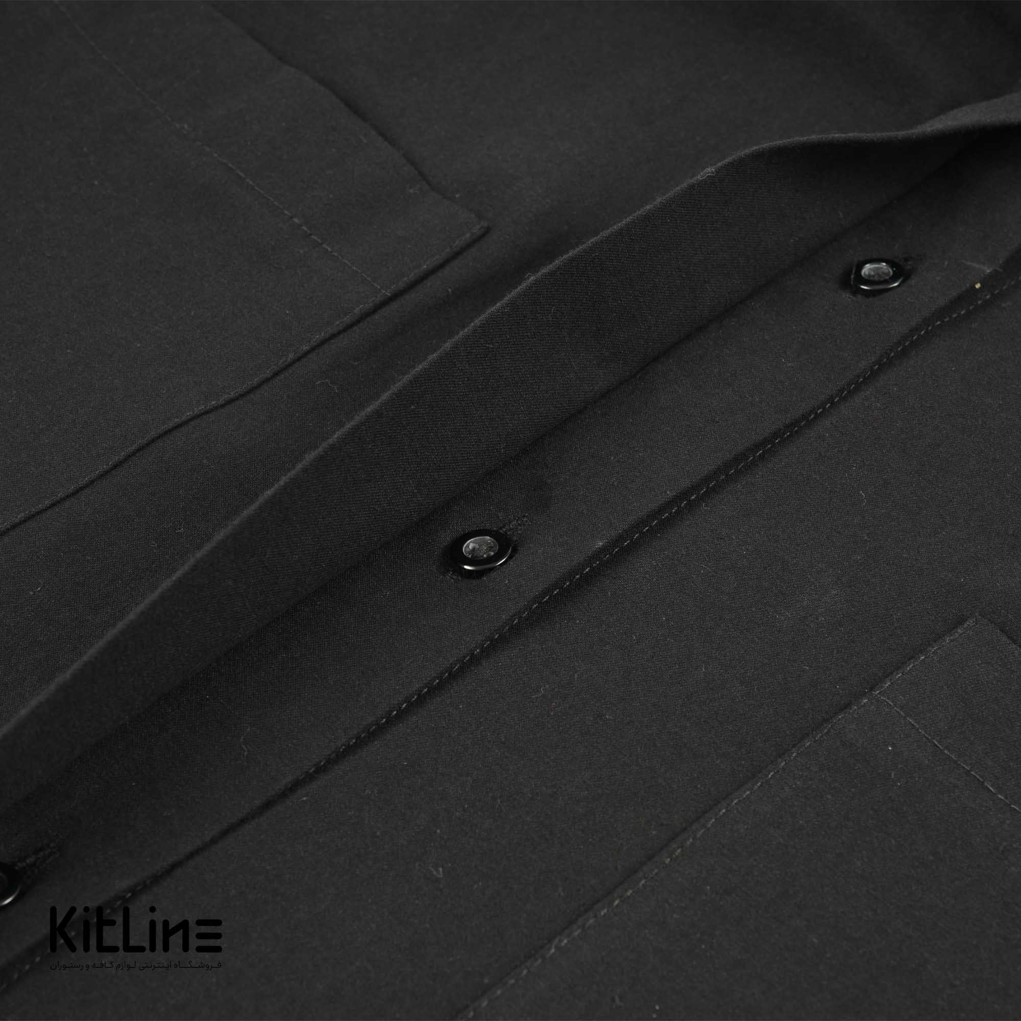 شومیز کتان مشکی زنانه S.R - تصویر 3