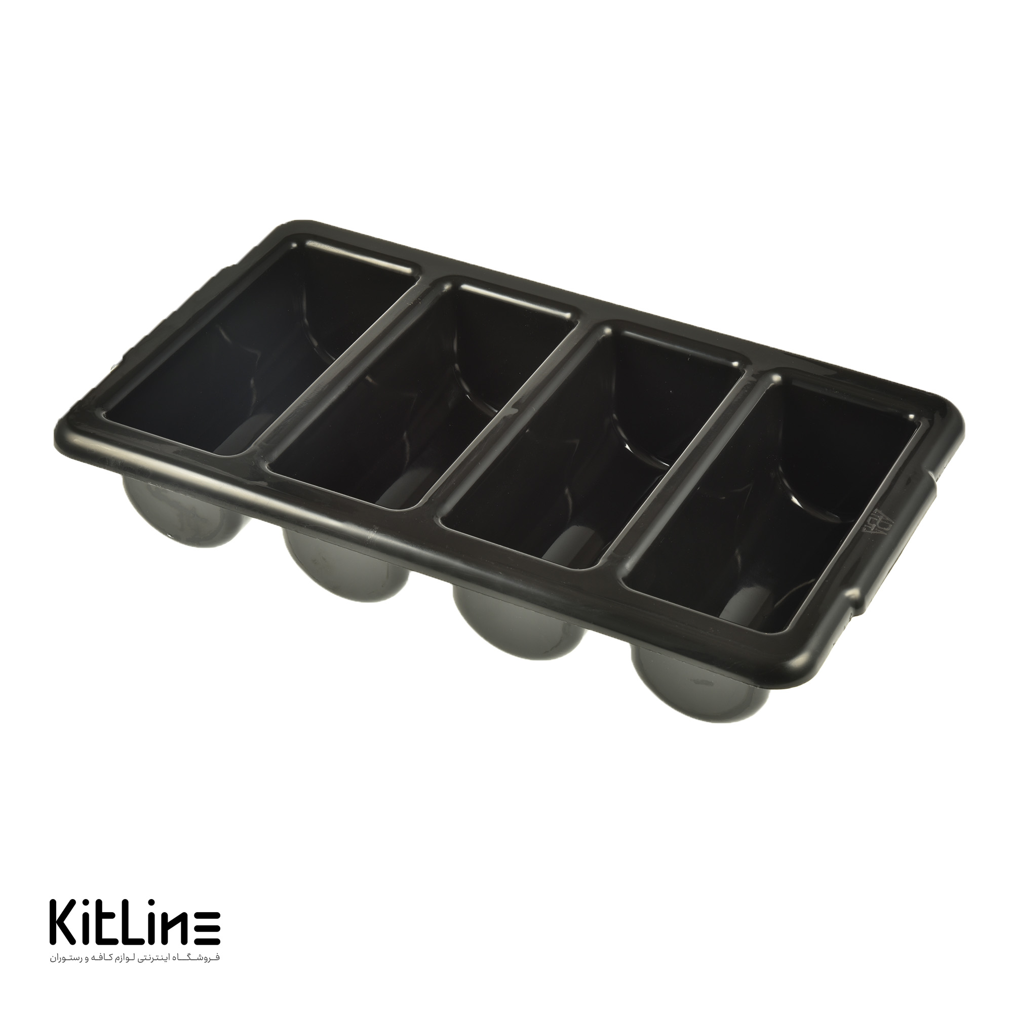 جای قاشق چنگال پلاستیکی ۳۲.۵×۵۲.۵ سانتیمتری مشکی