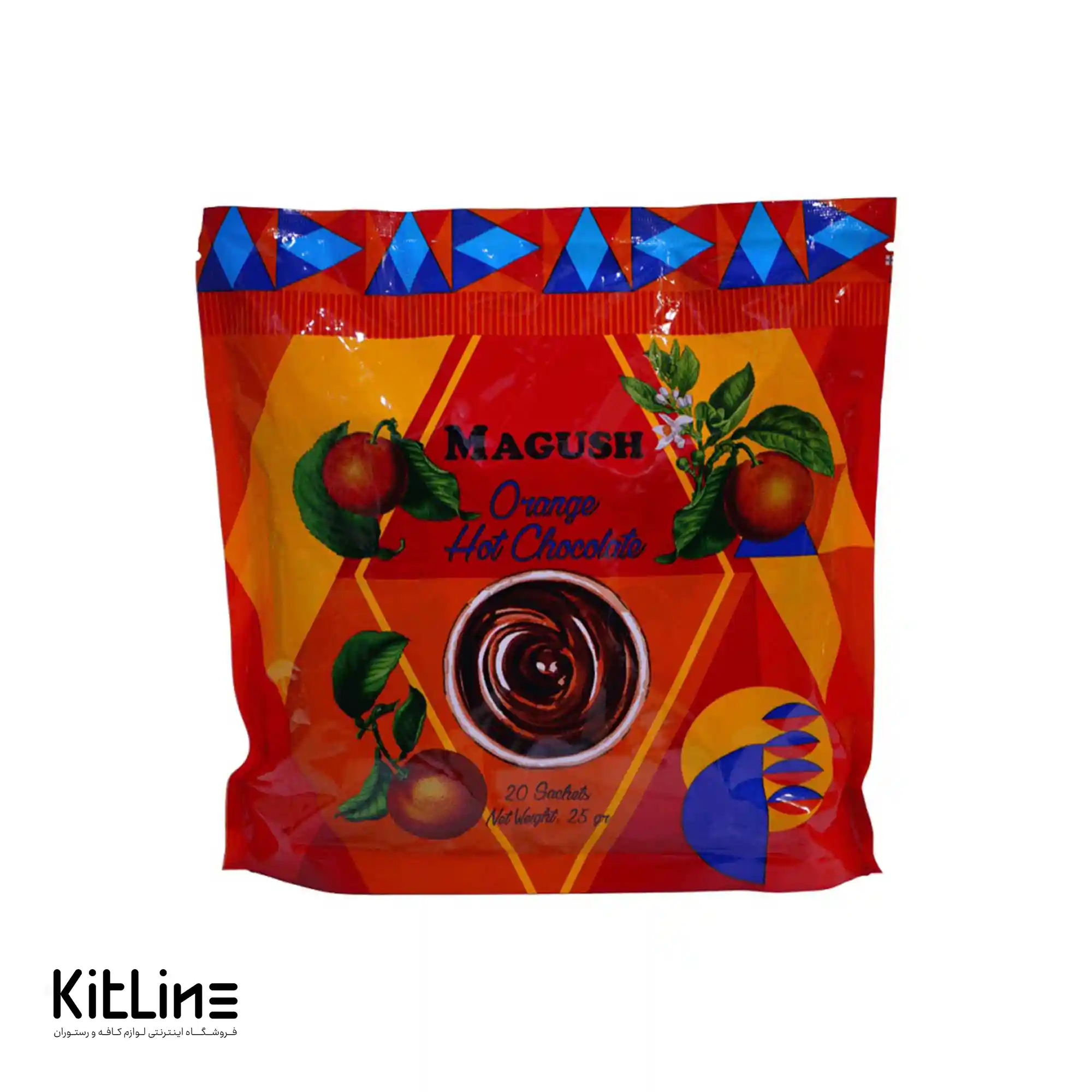 پودر هات چاکلت پرتقالی تک نفره ماگوش (بسته ۲۰ عددی)