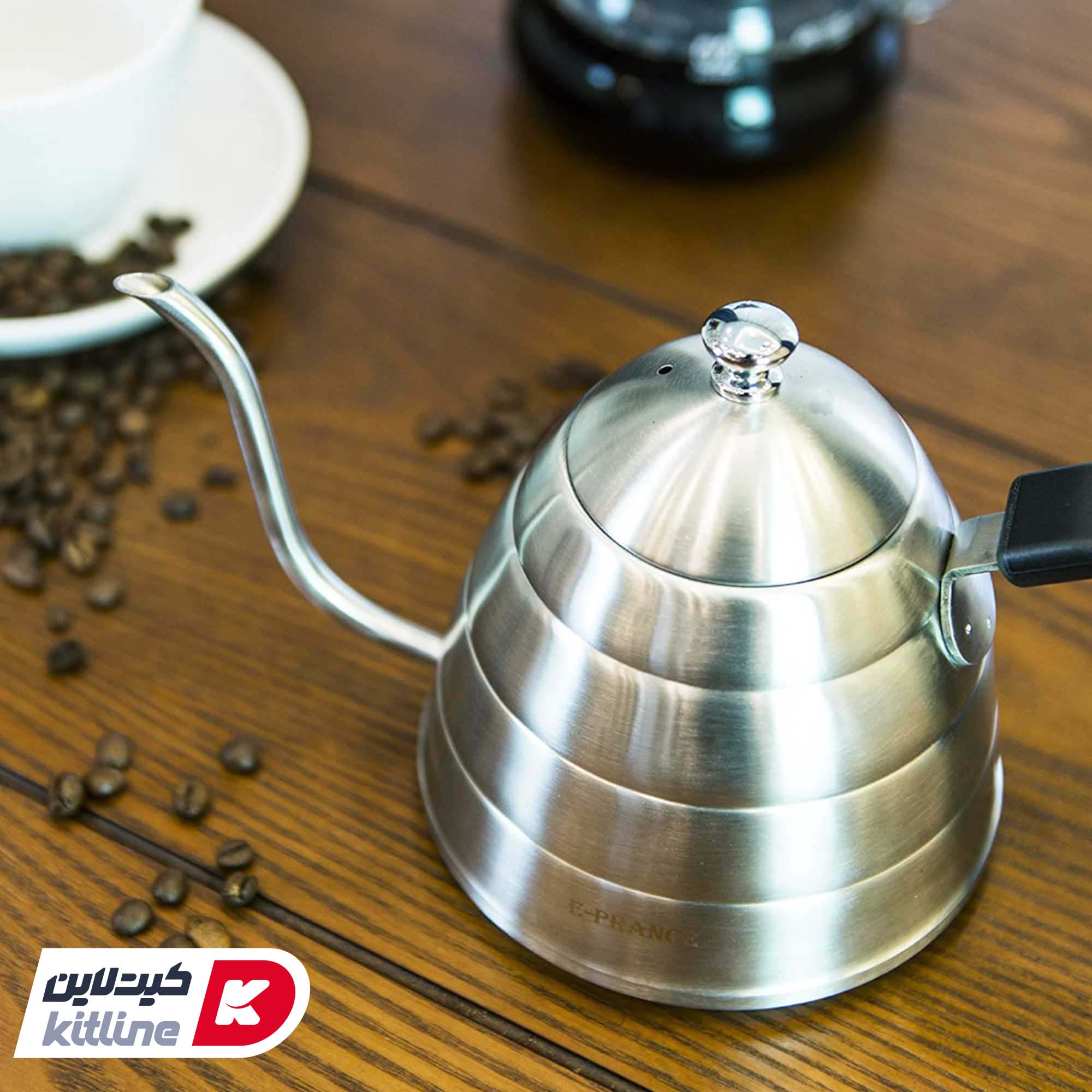 کتل استیل ۹۰۰ میلیلیتری دسته مشکی - تصویر 6