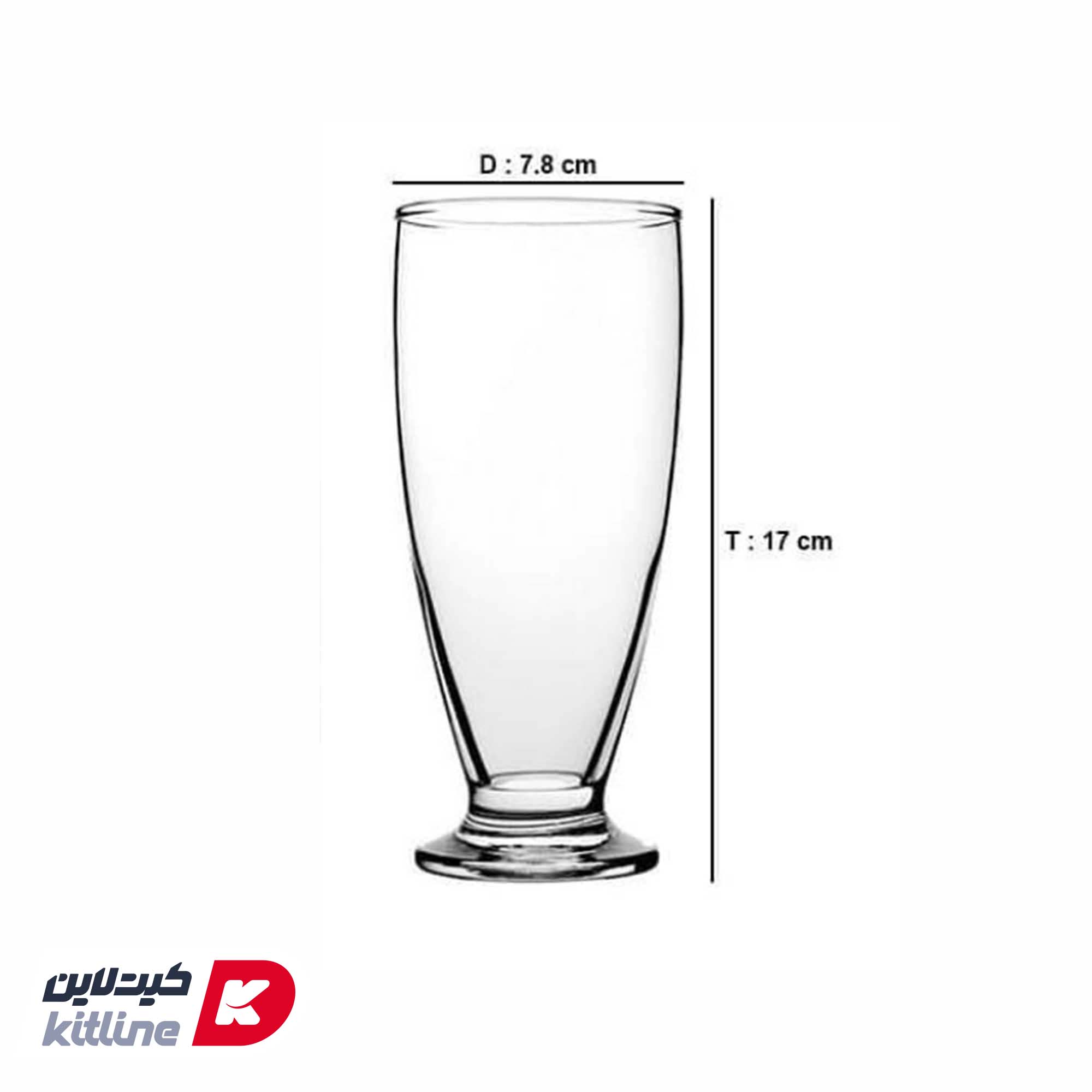 لیوان شیشه ای ۴۷۰ میلیلیتری پاشاباغچه مدل چین چین - تصویر 4