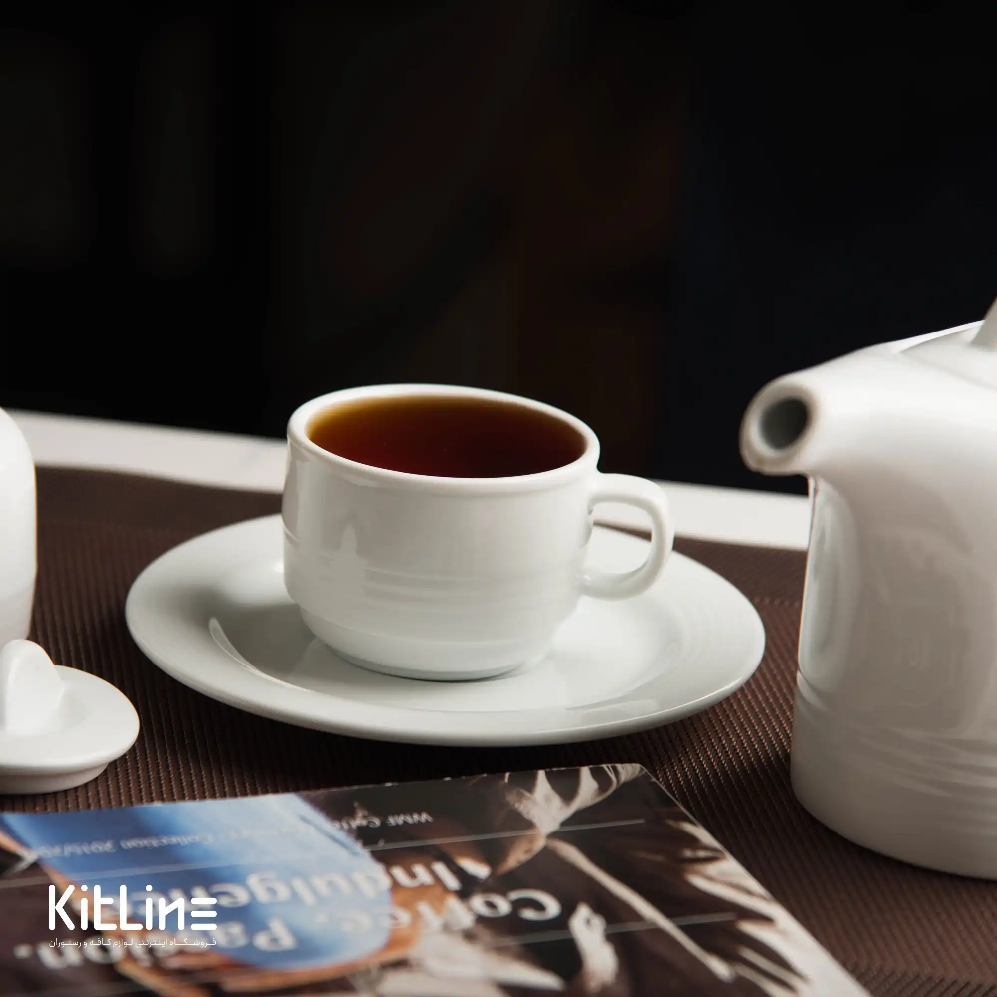 فنجان و نعلبکی چینی هتلی ۲۰۰ میلیلیتری زرین - تصویر 3