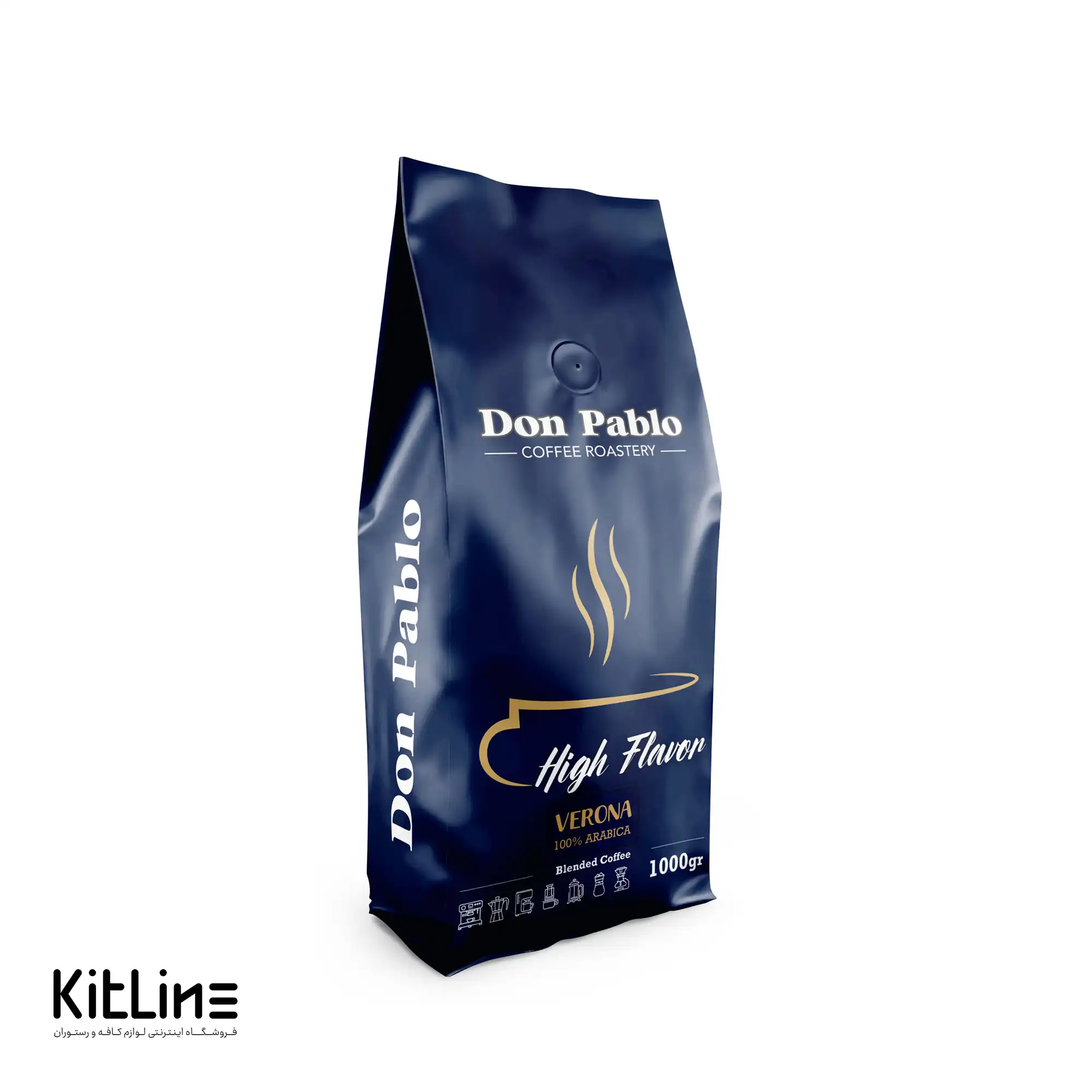 دانه قهوه ۱۰۰٪ عربیکا ترکیب ورونا دن پابلو ۱ کیلوگرمی