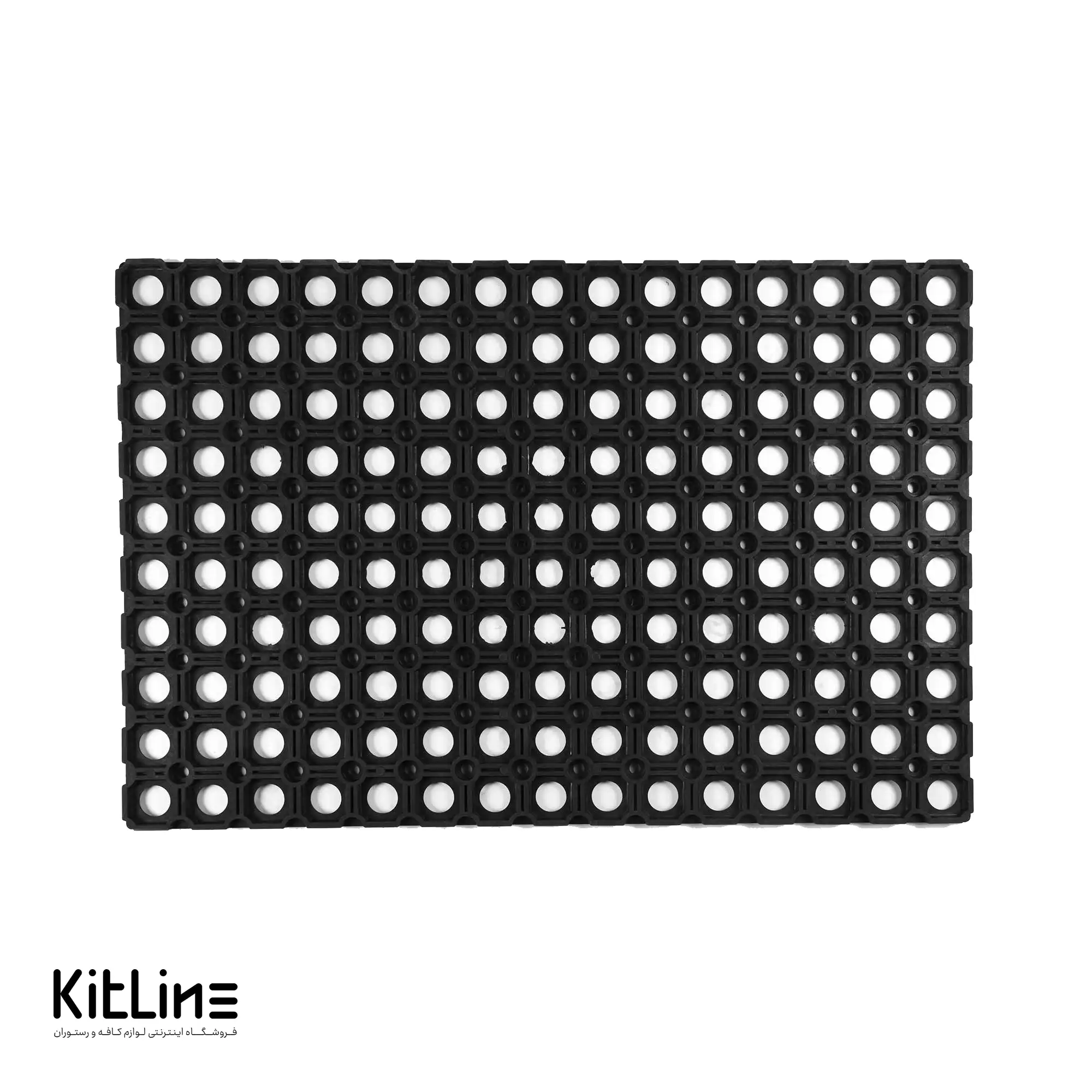 کفپوش مشبک پلاستیکی کلین۴۰×۶۰ سانتیمتری مشکی کلاس B