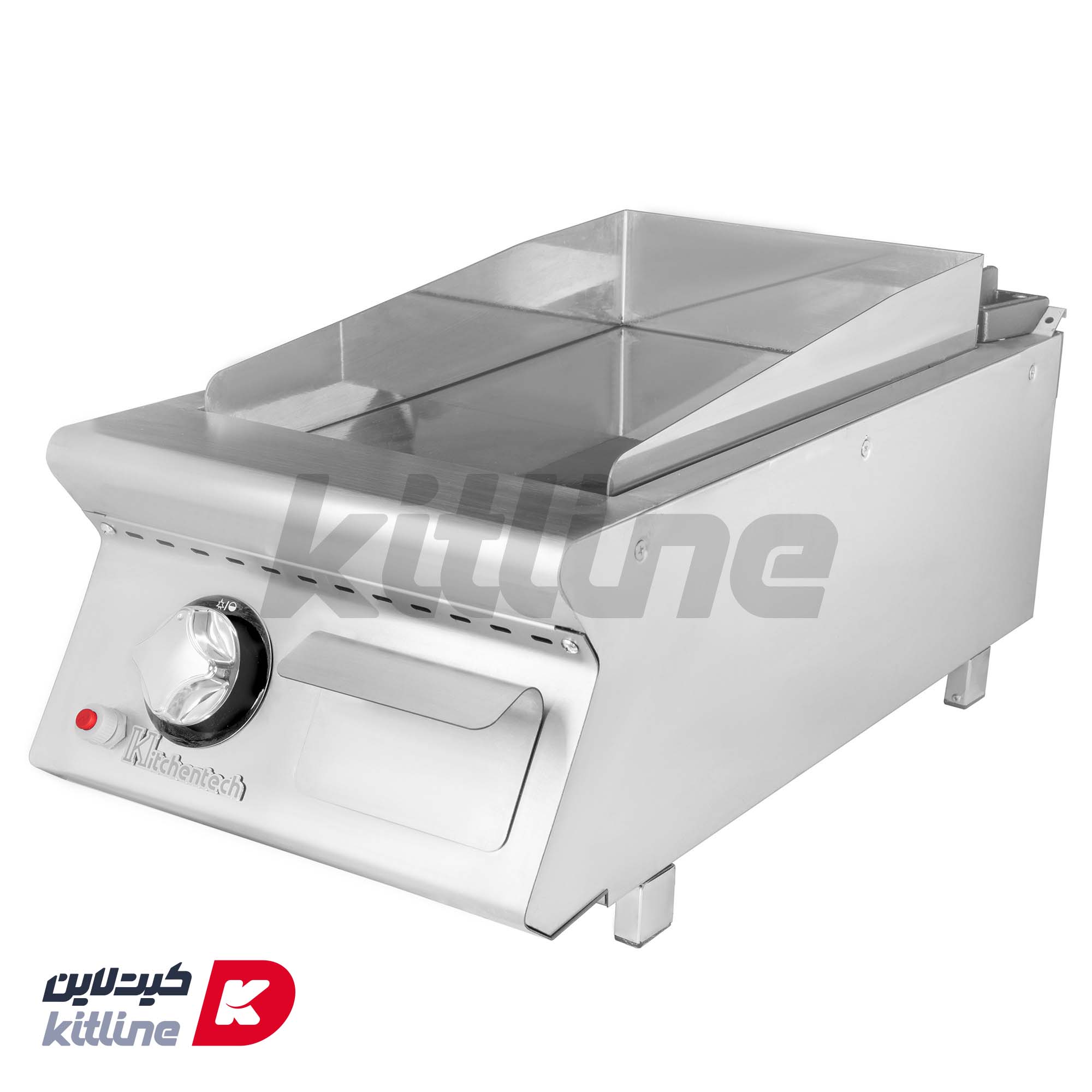 گریل تخت صفحه کروم ۴۰ سانتی Kitchentech مدل HFT74GC