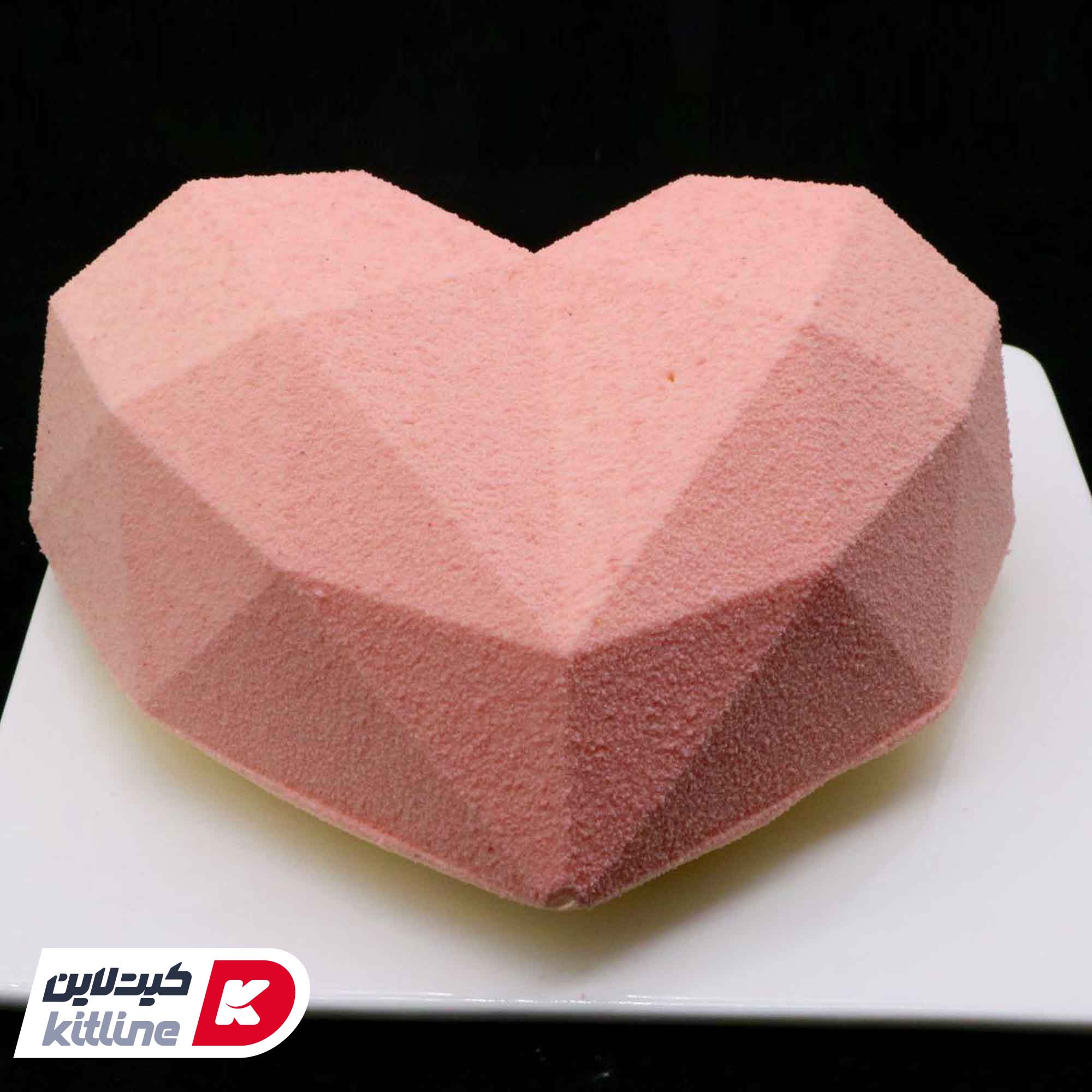 قالب دسر طرح قلب اوریگامی ۱۸.۵×۲۲ سانتیمتری سیلیکونی - تصویر 5