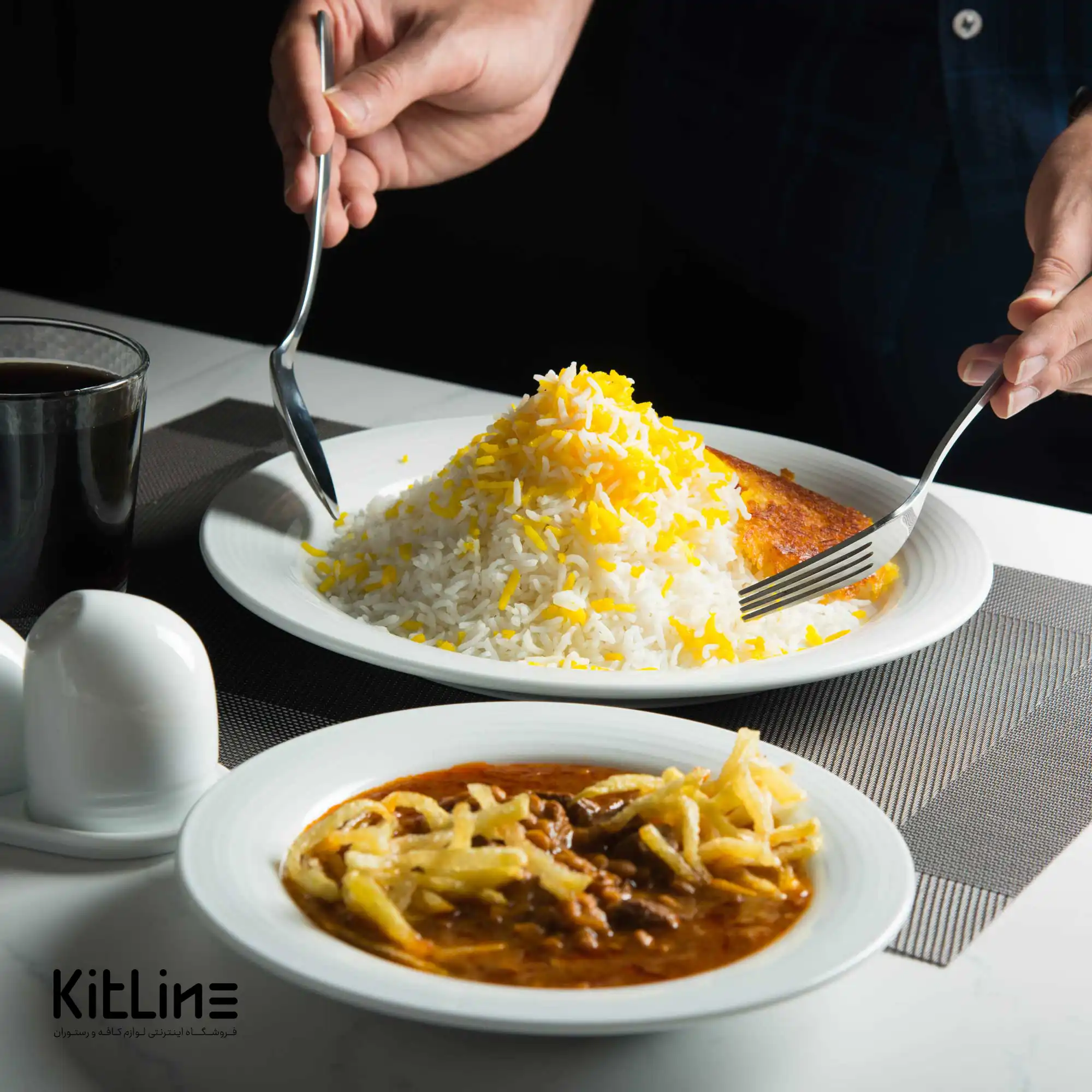 بشقاب چینی هتلی ۲۷ سانتیمتری زرین - تصویر 4