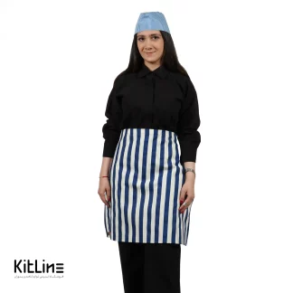 نیم پیشبند راه راه سرمه ای برند سارا فرم