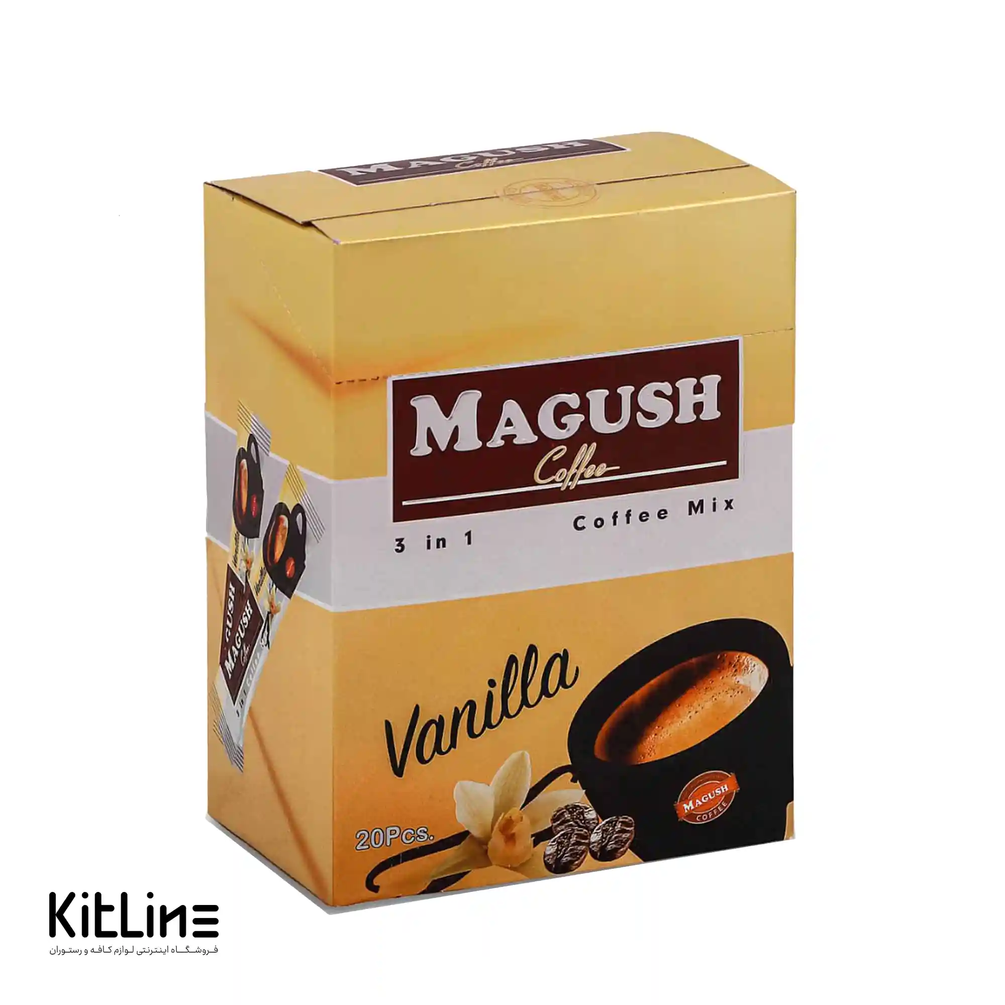 قهوه فوری با طعم وانيل ماگوش (بسته ۲۰ عددی)