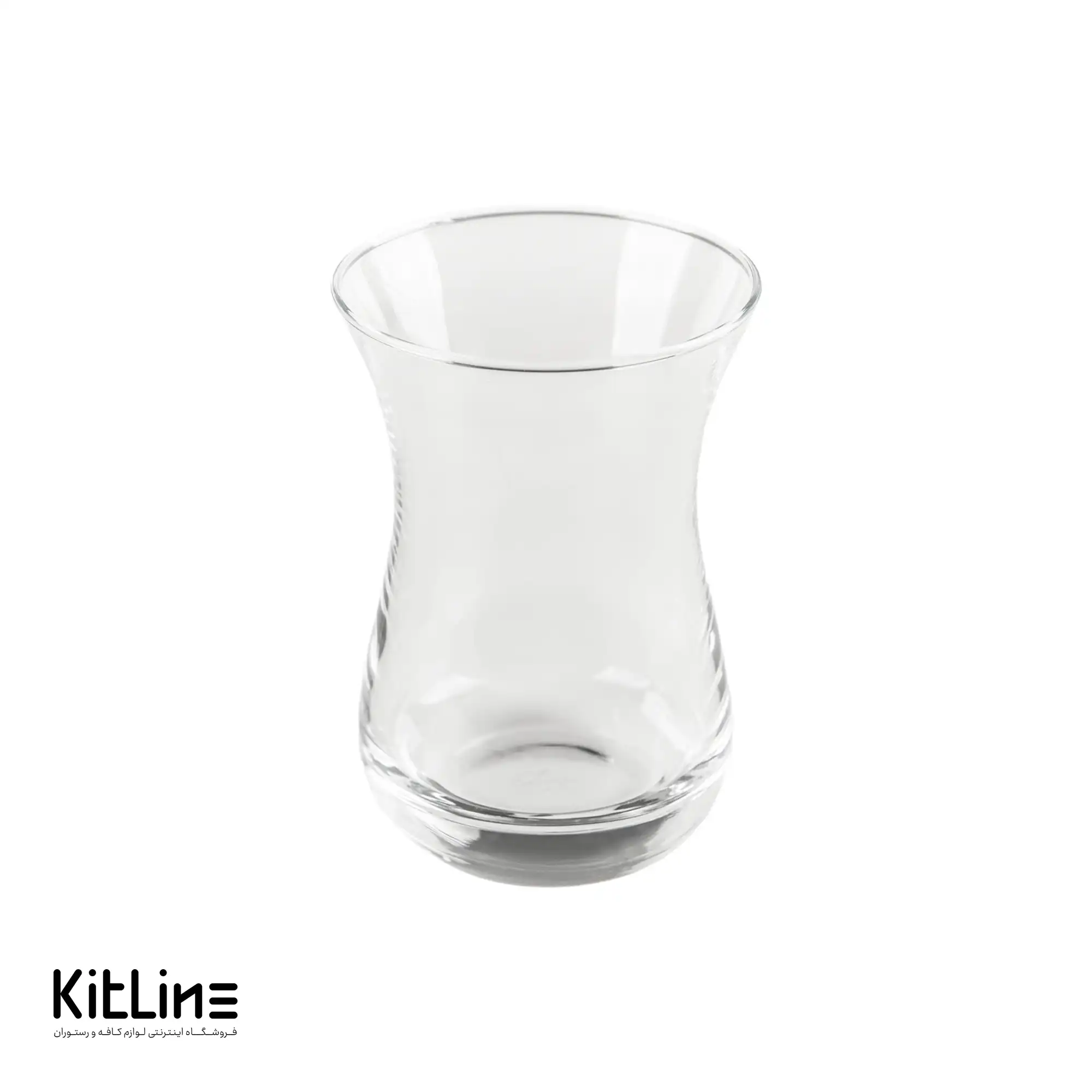 استکان کمر باریک ۱۵۰ میلی‌لیتری پاشاباغچه مدل آیدا (ست ۶ عددی)