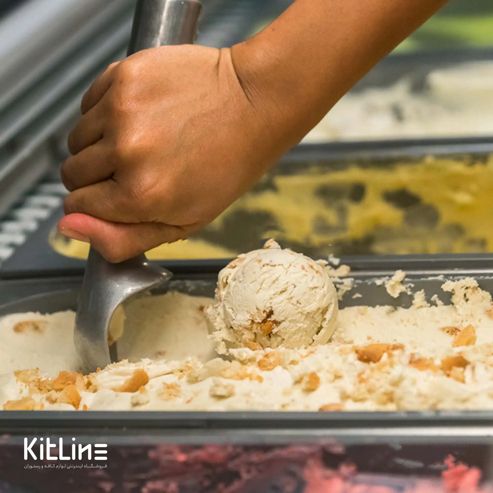 اسکوپ بستنی استیل ۱۷ سانتیمتری - تصویر 4