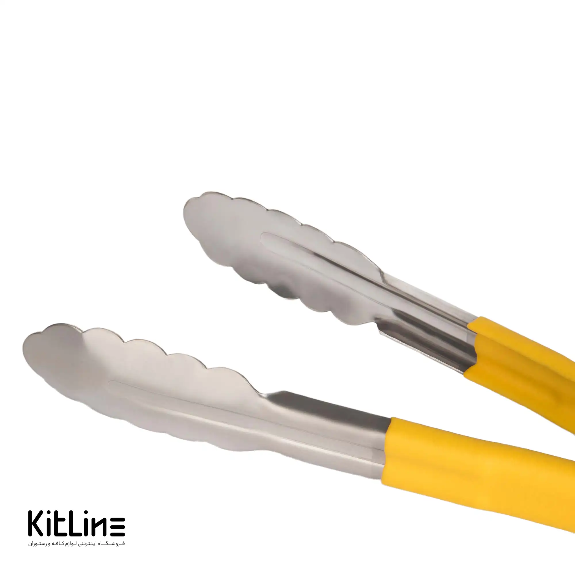 انبر سرو استیل ۲۲ سانتیمتری زرد - تصویر 2