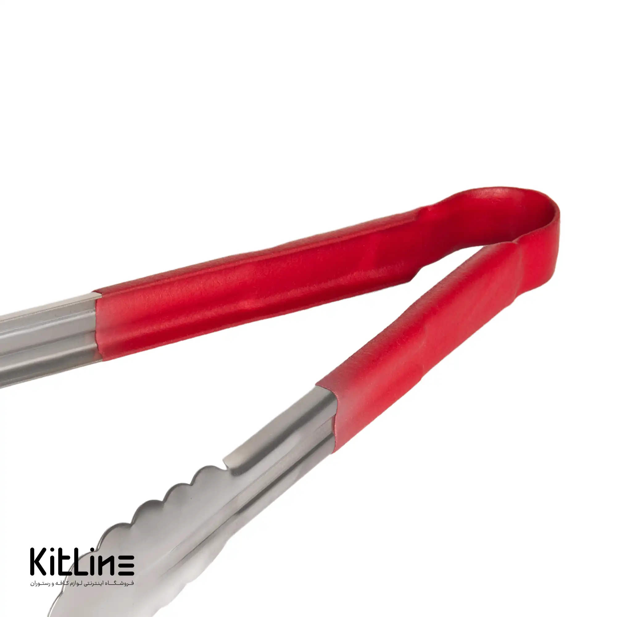 انبر سرو استیل ۳۰ سانتیمتری قرمز - تصویر 2