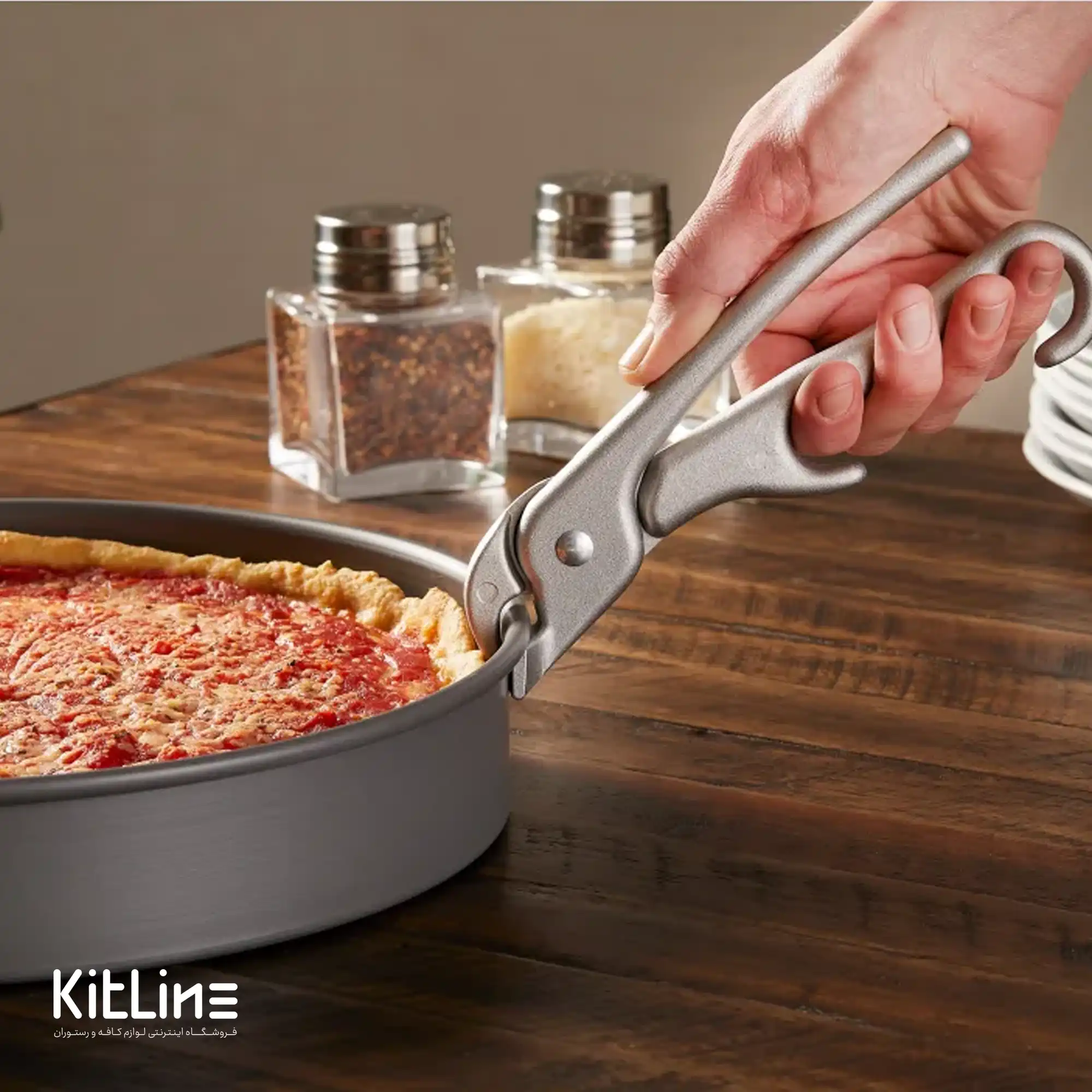 انبر پیتزا آلومینیومی ۱۹ سانتیمتری بست (BEST) - تصویر 3