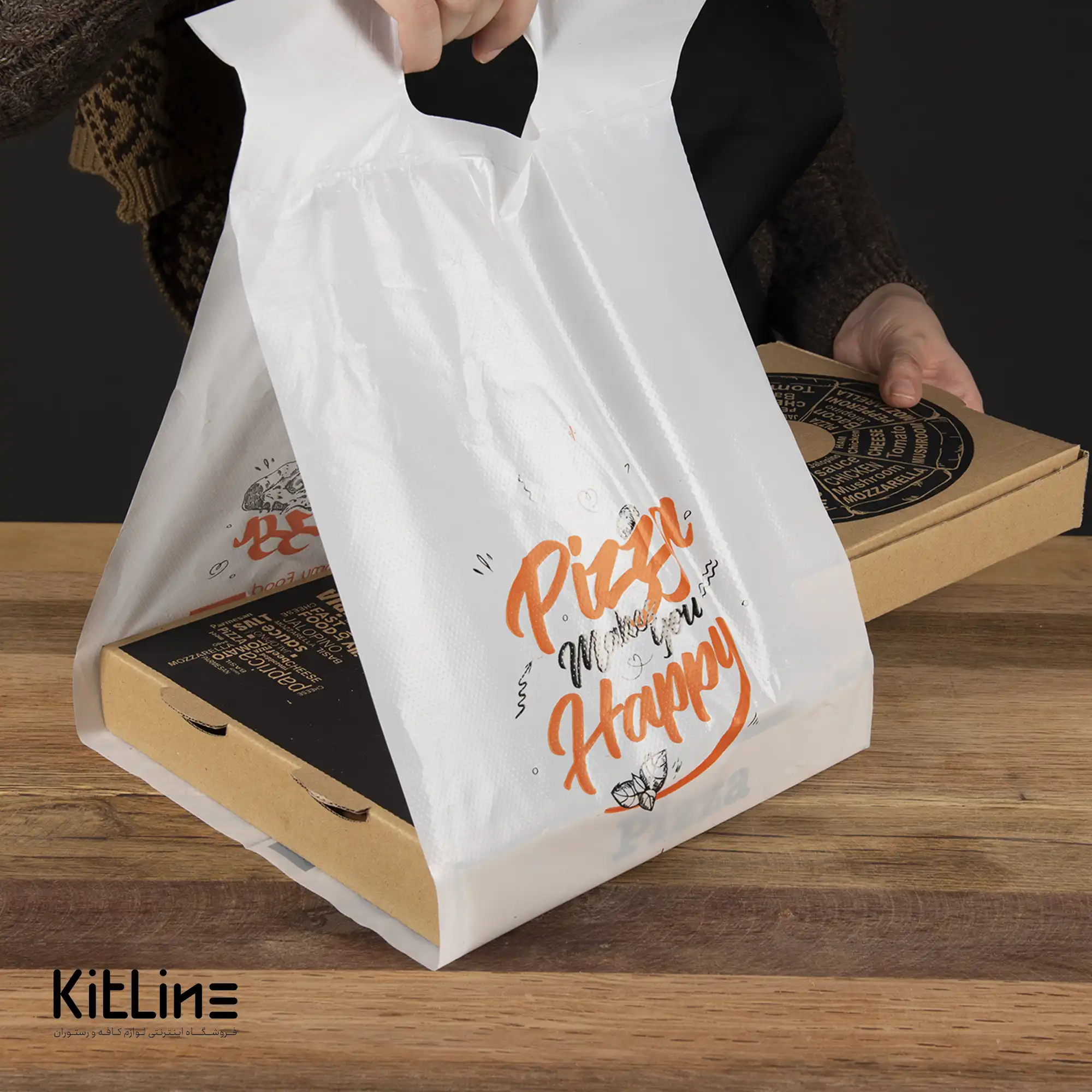 باندرول حمل پیتزا ۲۵×۵۱ سانتیمتری (کارتن ۵ کیلوگرمی) - تصویر 5